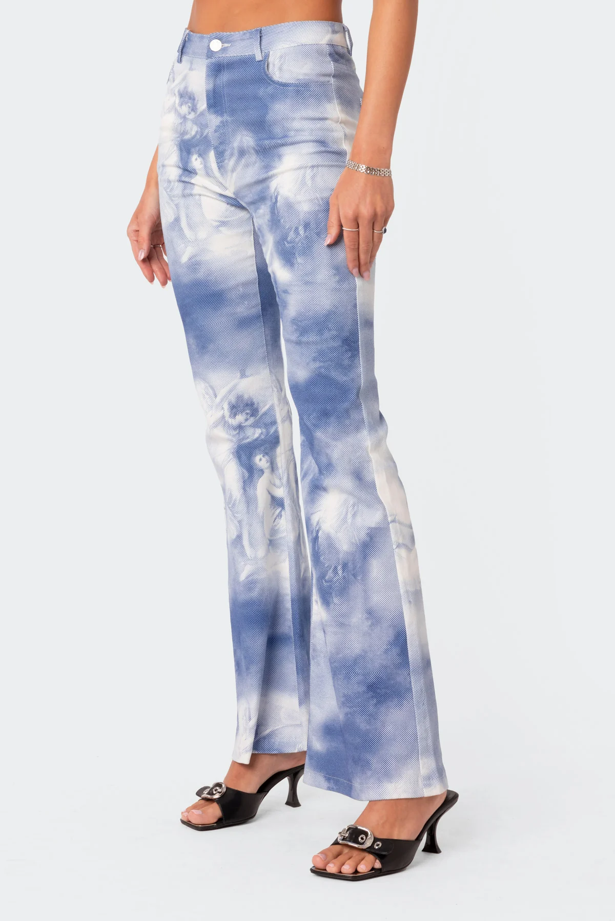 Saint Printed Flared Jeans - Image 3