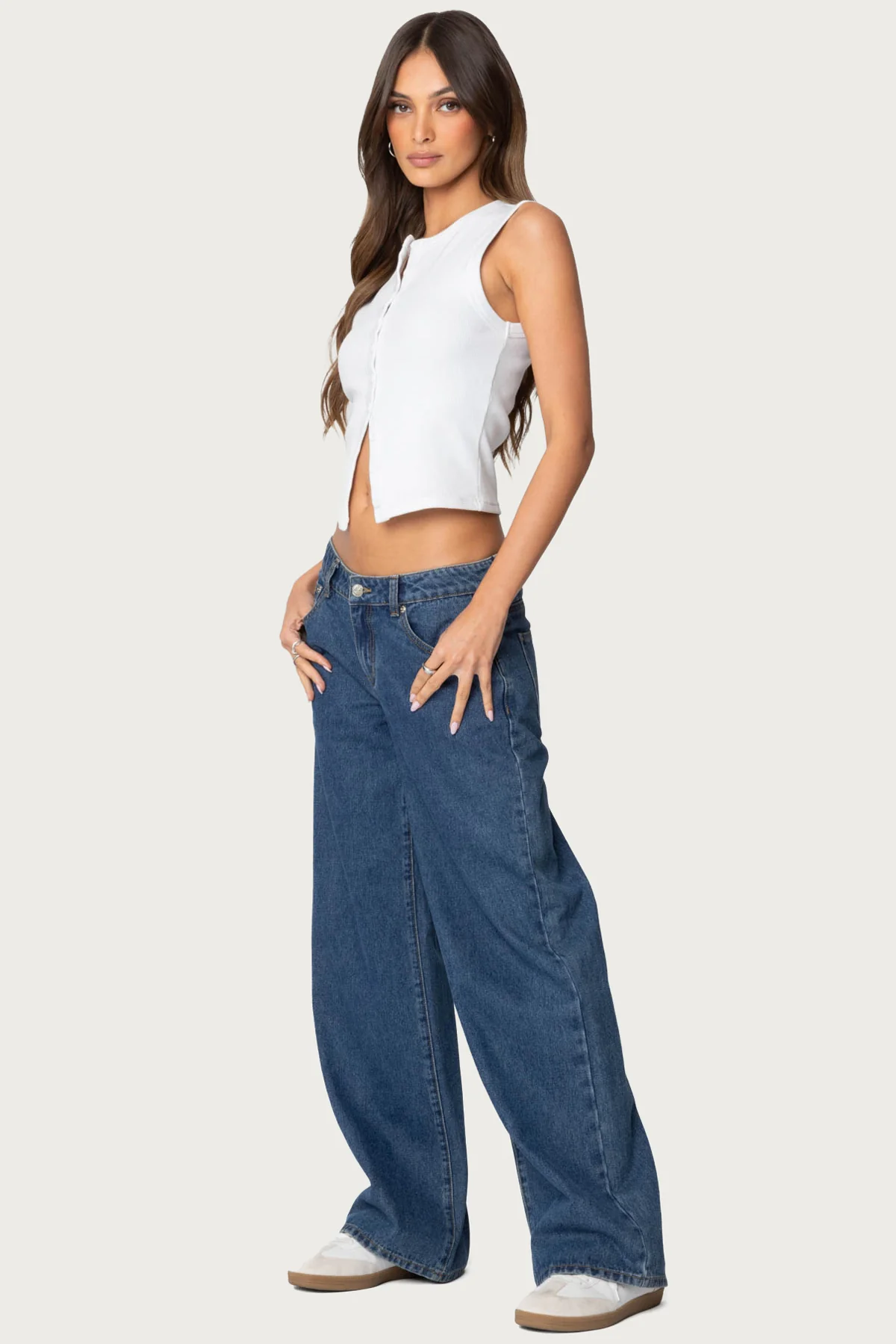Raelynn Washed Low Rise Baggy Jeans - Image 3