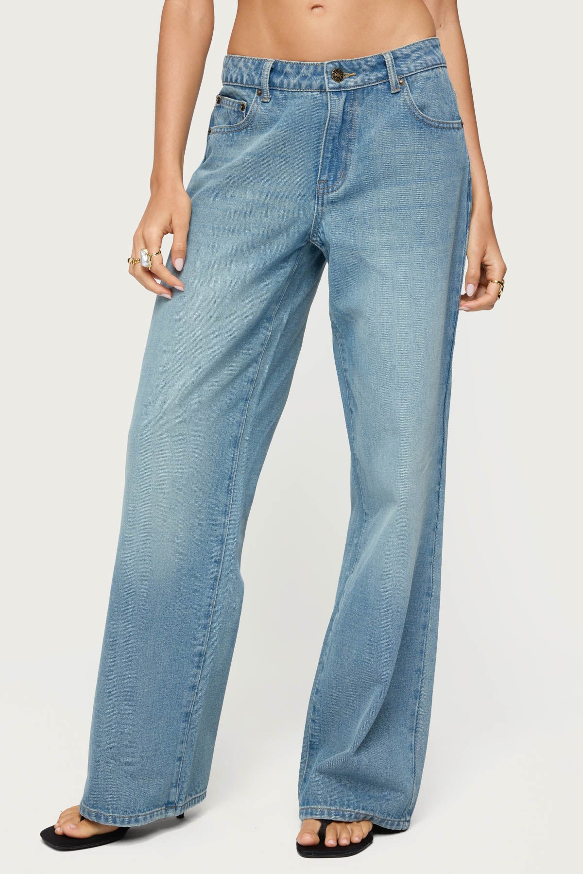 Raelynn Washed Low Rise Baggy Jeans - Image 2