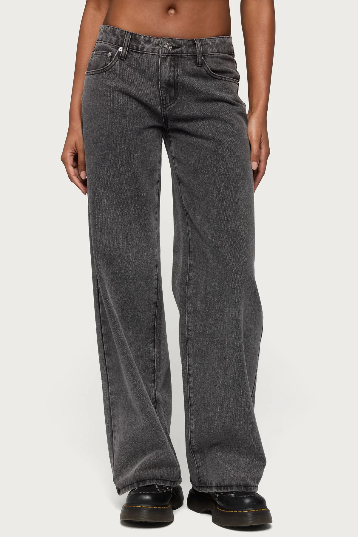 Tall Raelynn Washed Low Rise Baggy Jeans - Image 2