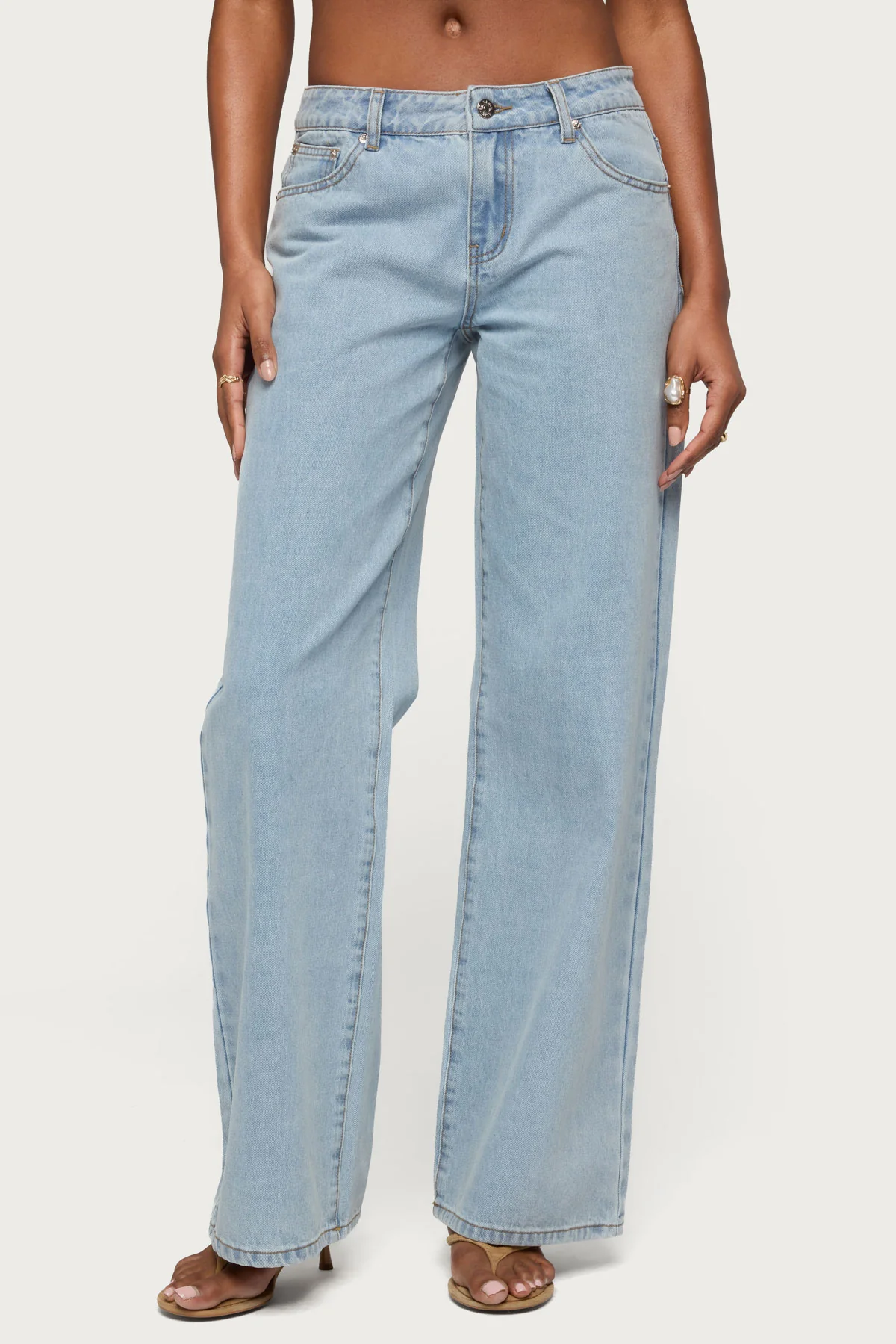 Tall Raelynn Washed Low Rise Baggy Jeans - Image 2