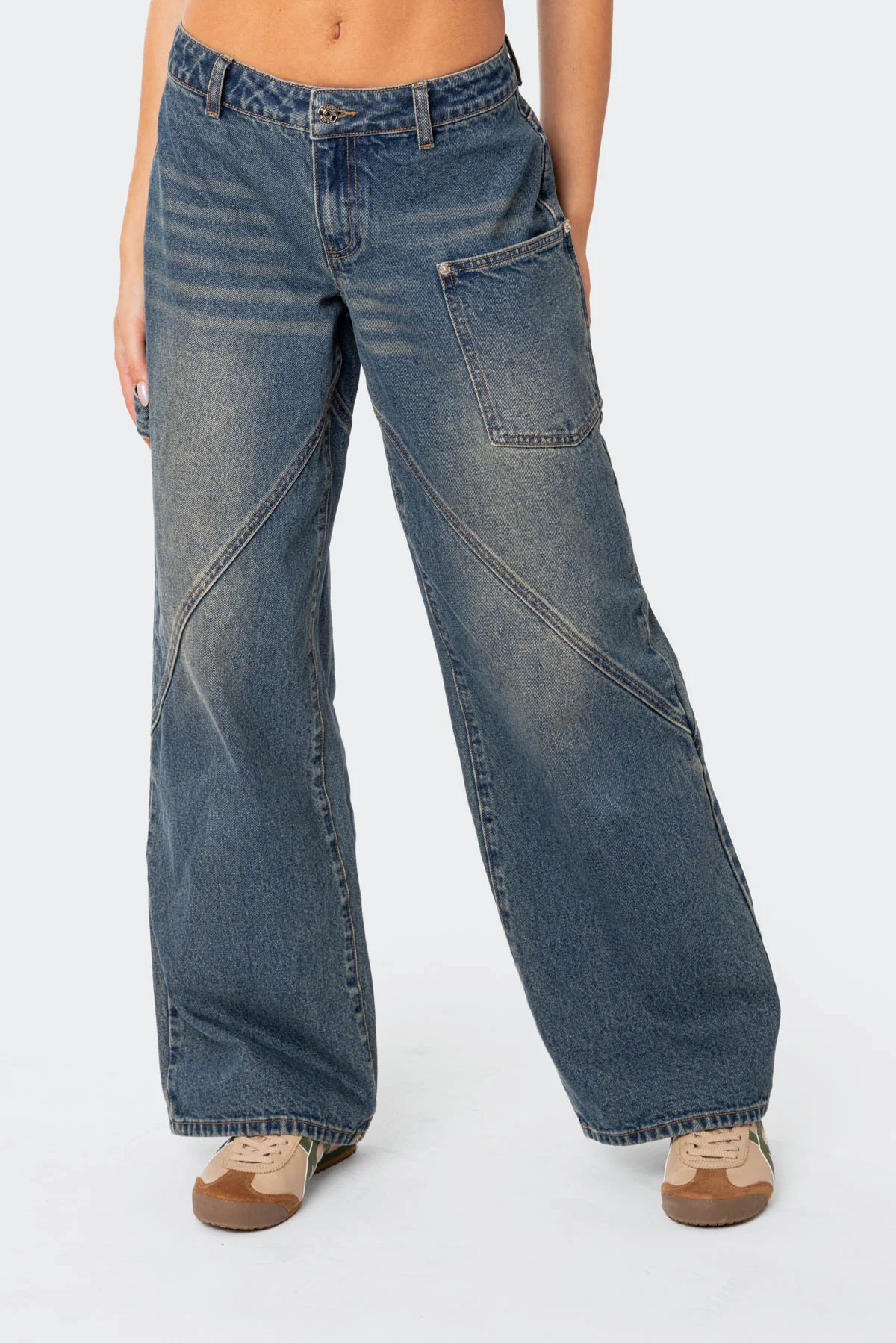 Serena Low Rise Baggy Carpenter Jeans - Image 2