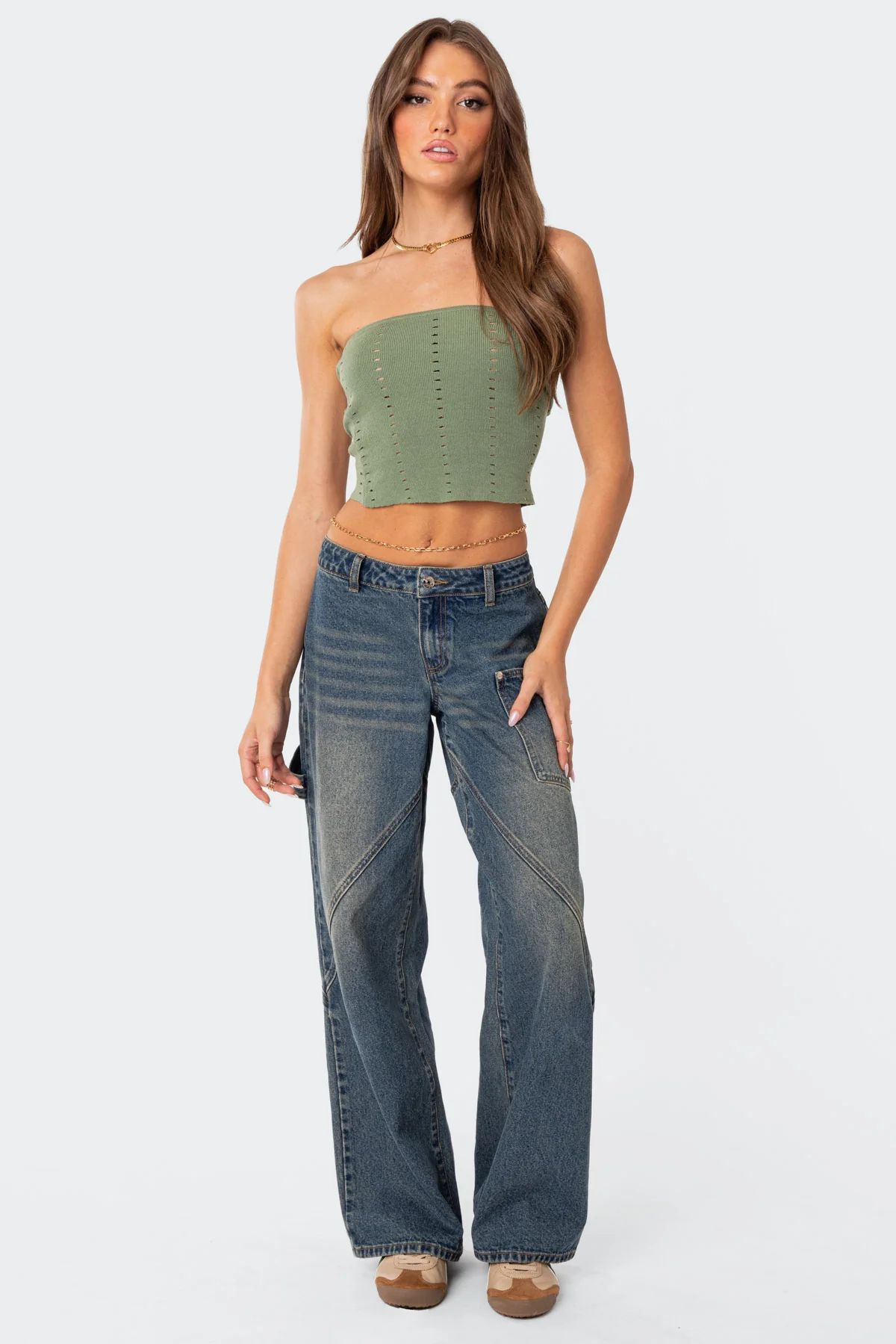 Serena Low Rise Baggy Carpenter Jeans - Image 5