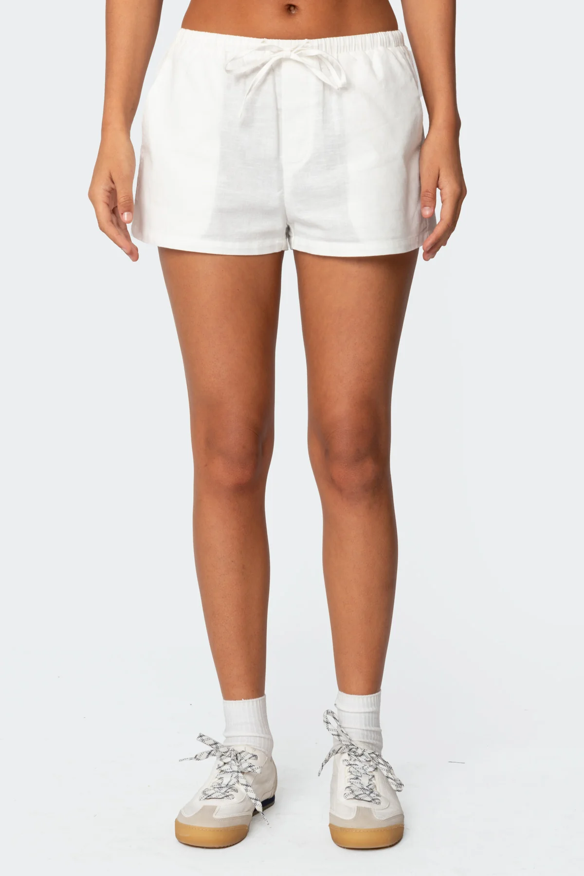 Leslie Linen Look Shorts - Image 2