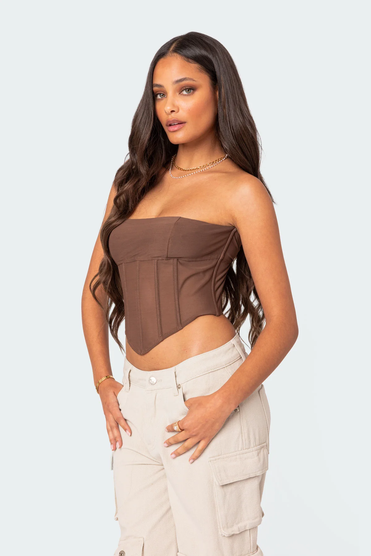 Evangeline Sheer Mesh Corset - Image 4