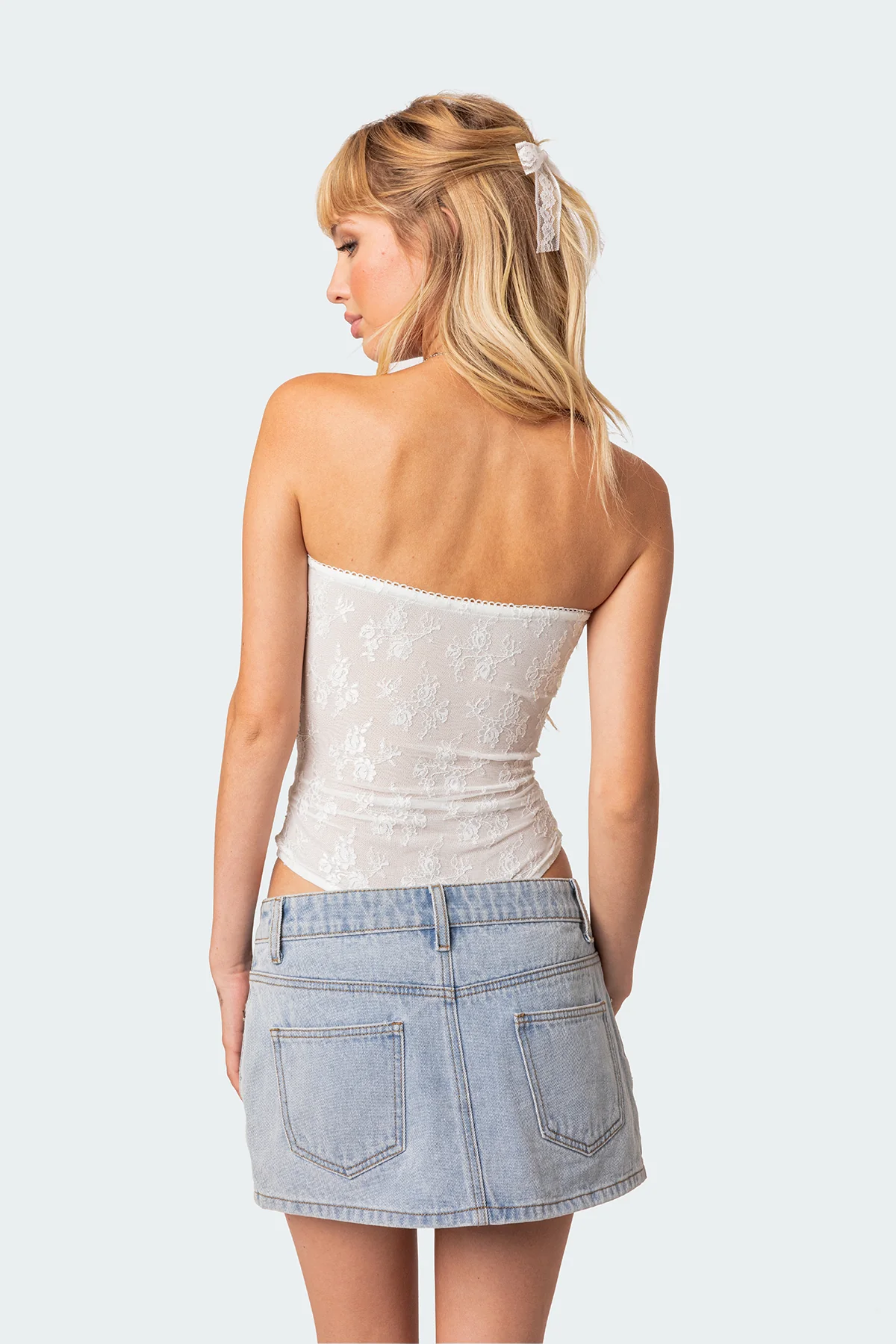 Alina Sheer Lace Bodysuit - Image 4