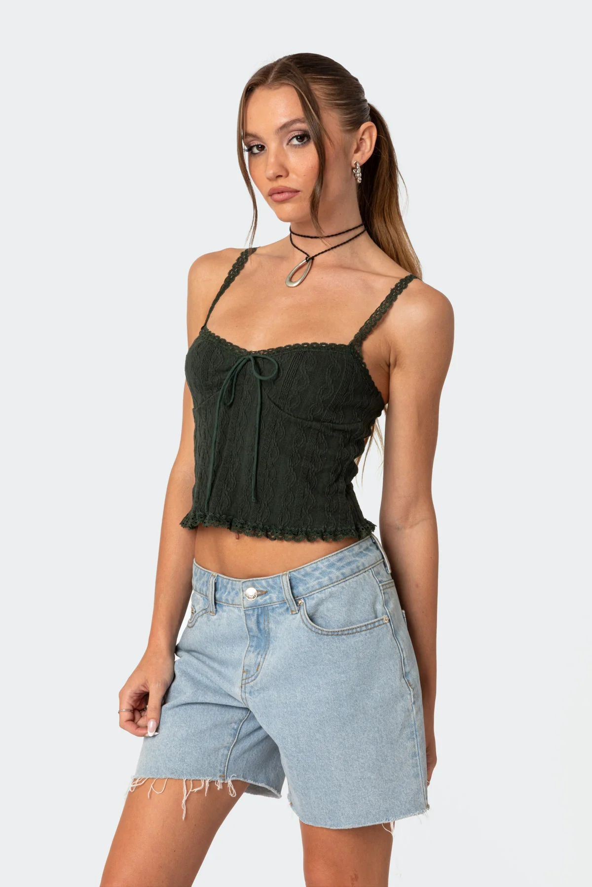 Lacey Knit Tank Top - Image 3