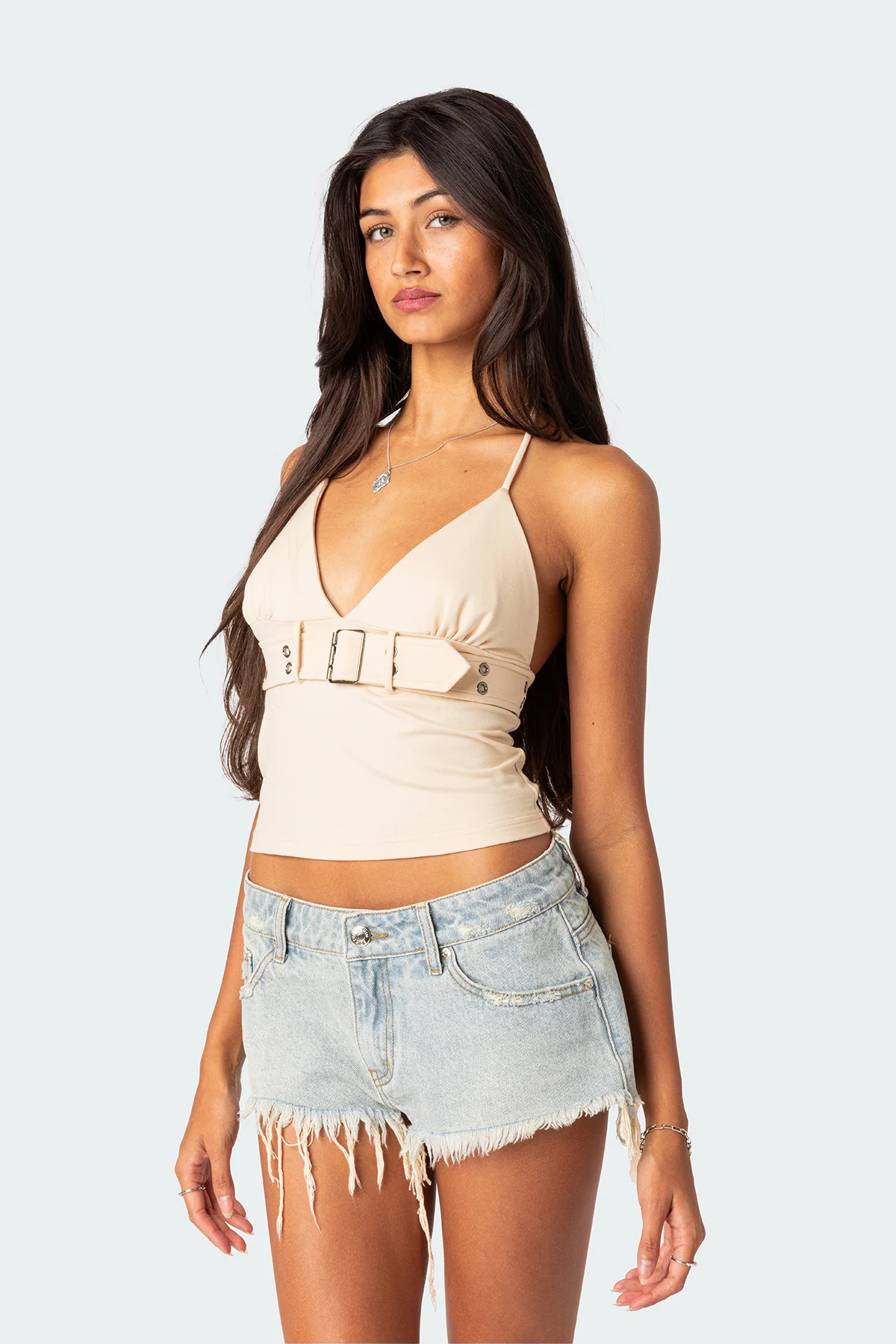 Birdie Buckle Belted Top - Image 3