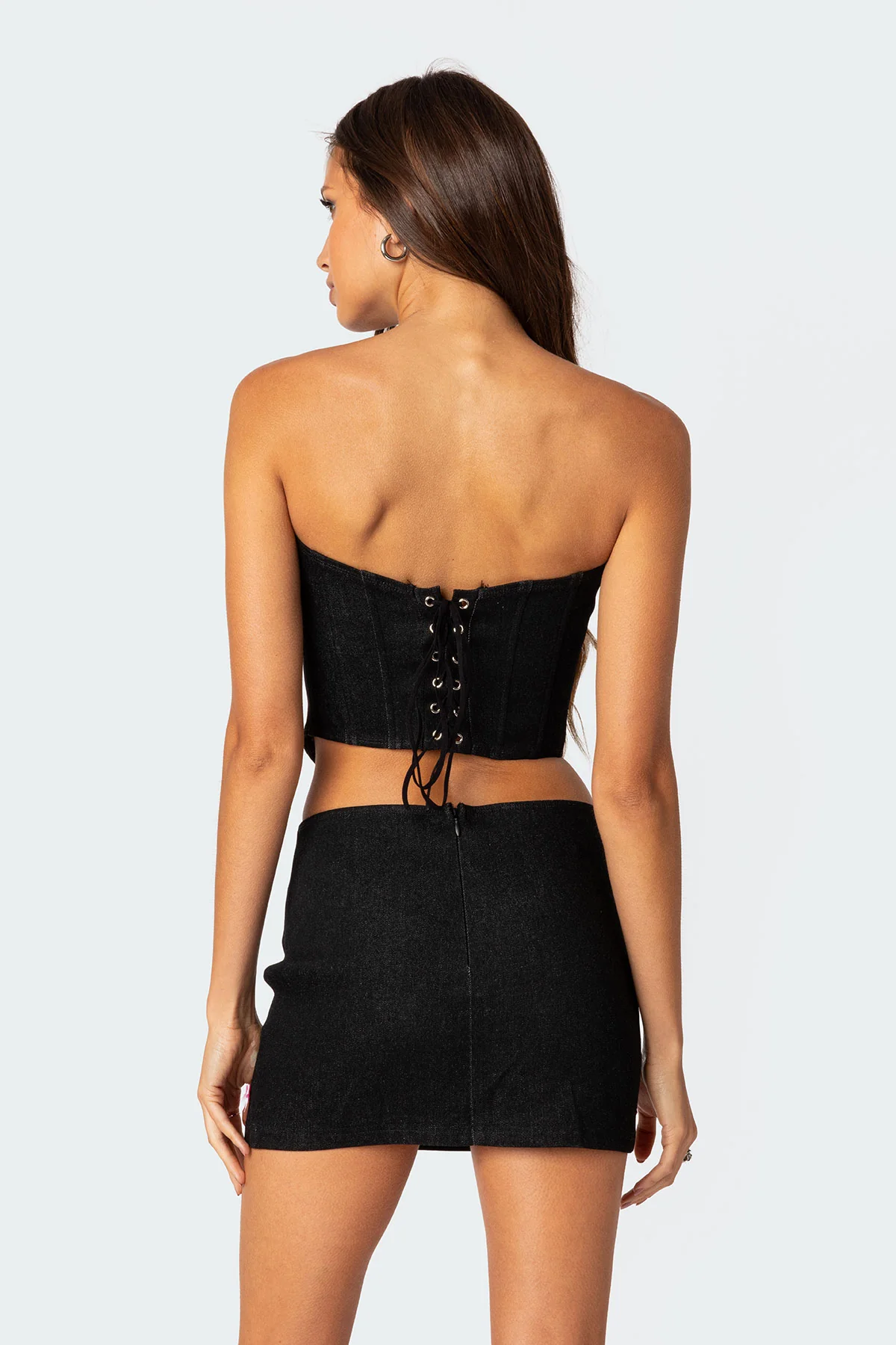 Bow Babe Denim Corset - Image 4