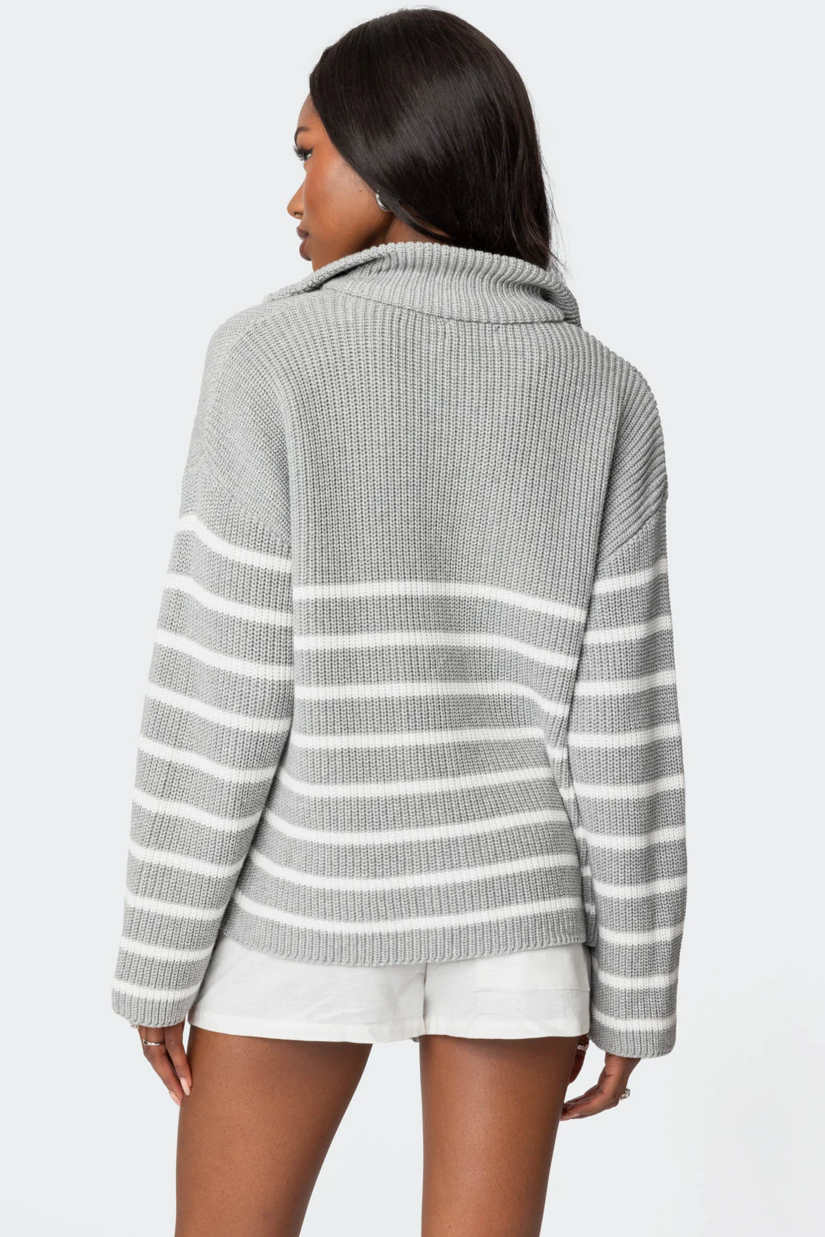 Oversized Quarter Zip Sweater - Image 4