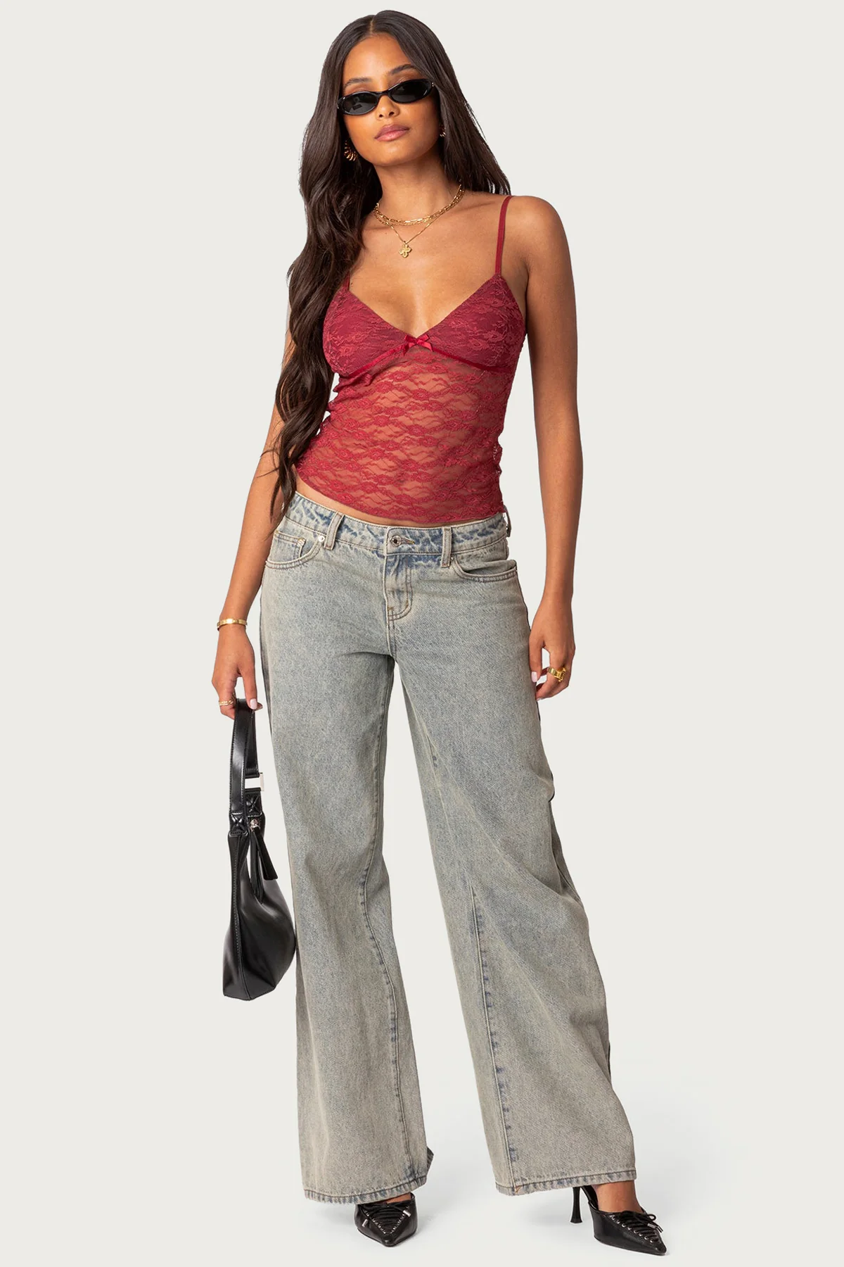 Eira Sheer Lace Tank Top - Image 5
