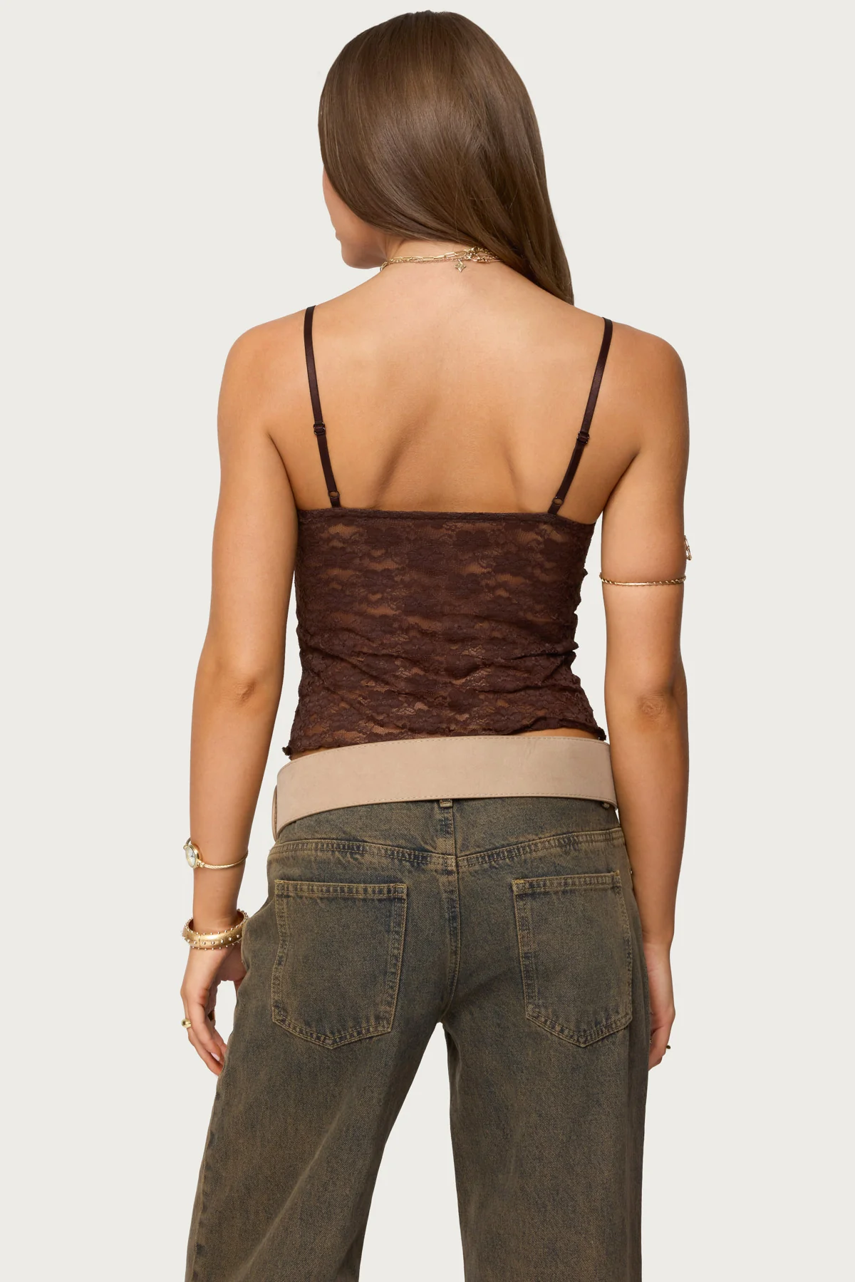 Eira Sheer Lace Tank Top - Image 4