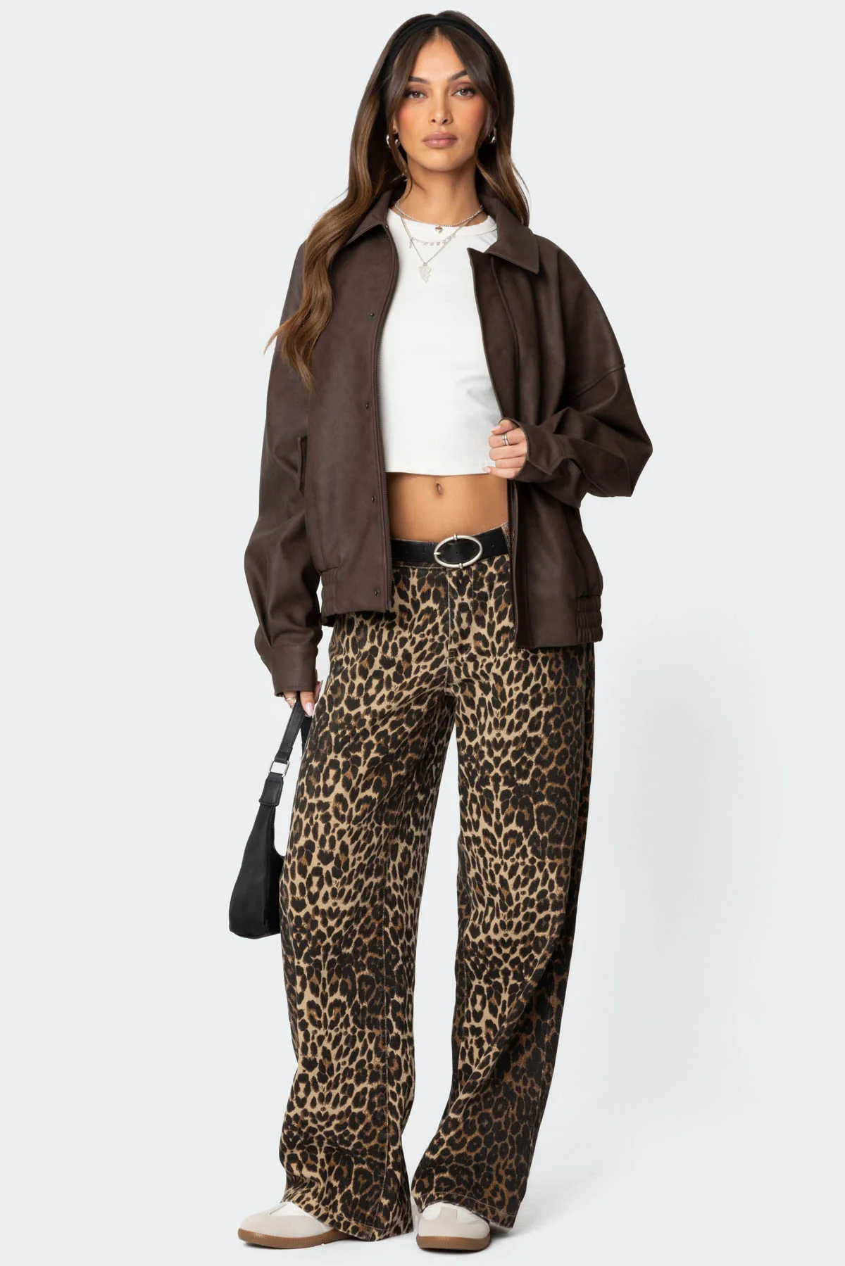Mori Oversized Faux Leather Jacket - Image 2