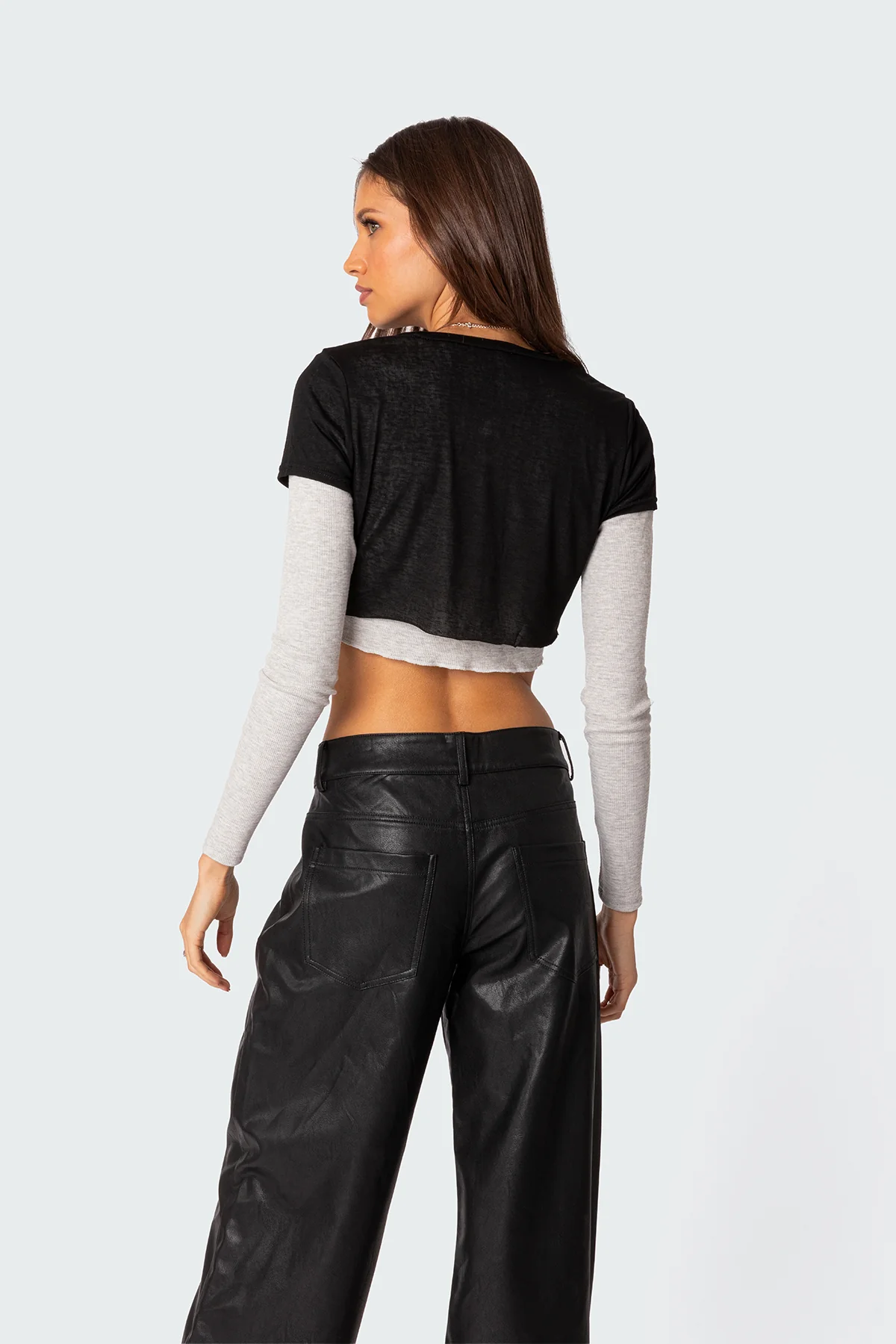 Layered Long Sleeve T Shirt - Image 5