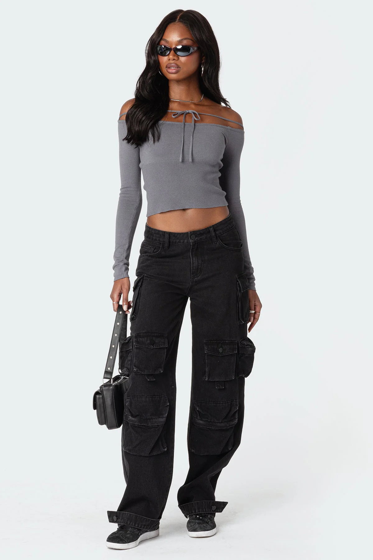 Jane Tie Front Knit Top - Image 2