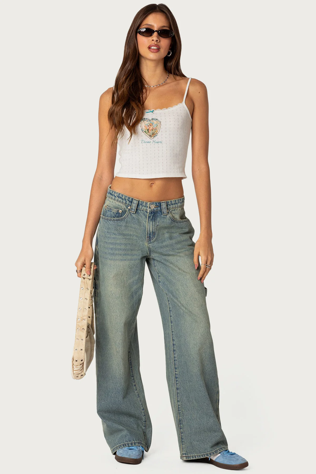 Divine Hearts Pointelle Tank Top - Image 2
