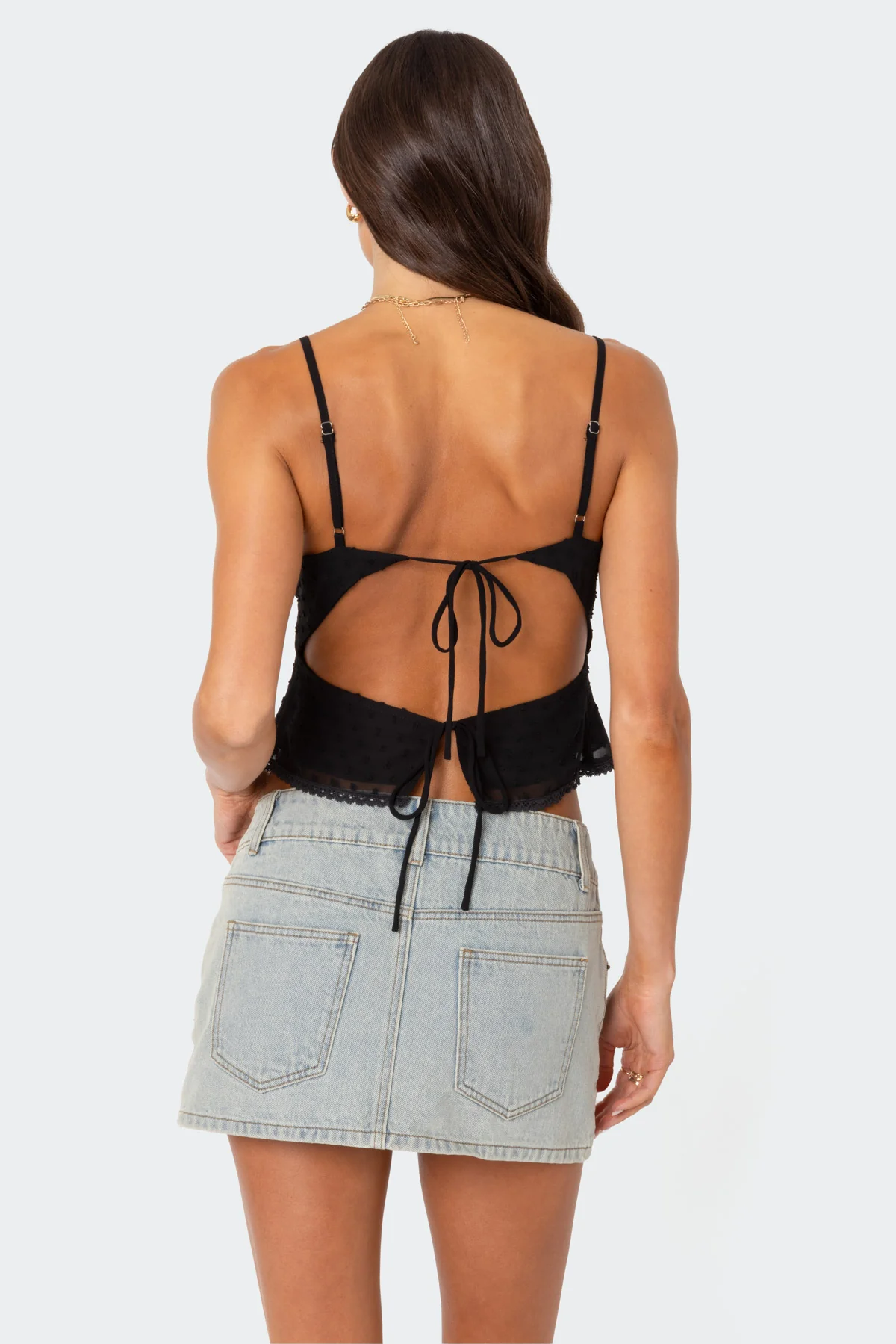 Wendy Tie Back Lacey Top - Image 4