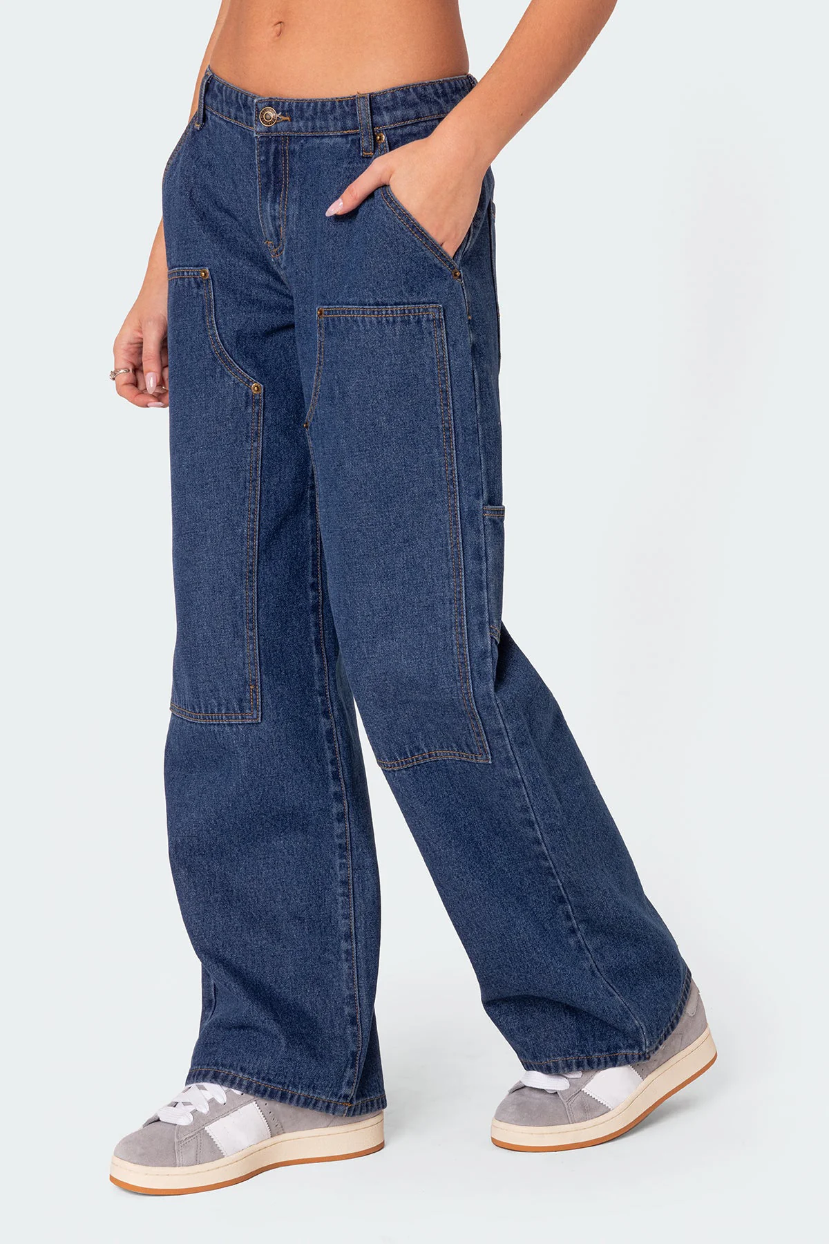 Ayla Low Rise Baggy Carpenter Jeans - Image 2