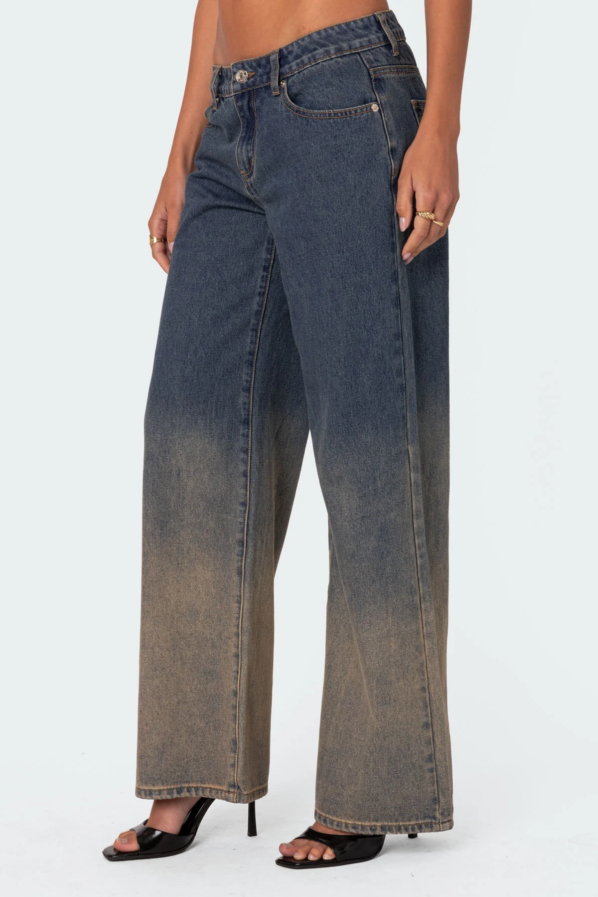 Mud Wash Low Rise Slouchy Jeans - Image 3