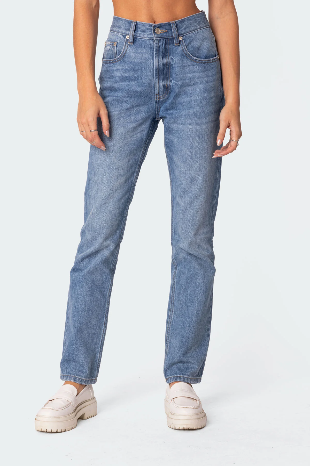 Swift Mid Rise Straight Leg Jeans - Image 2