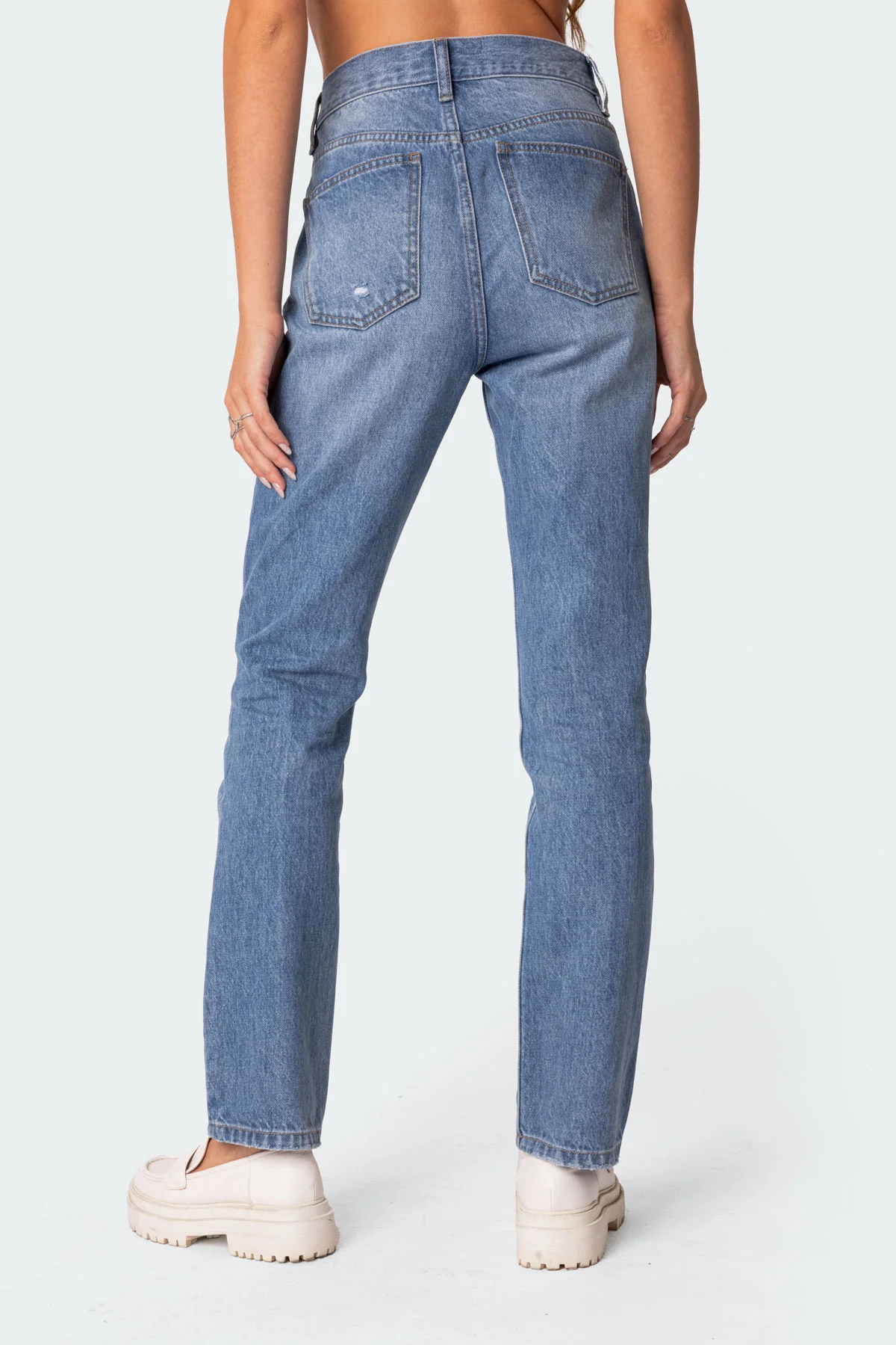 Swift Mid Rise Straight Leg Jeans - Image 5