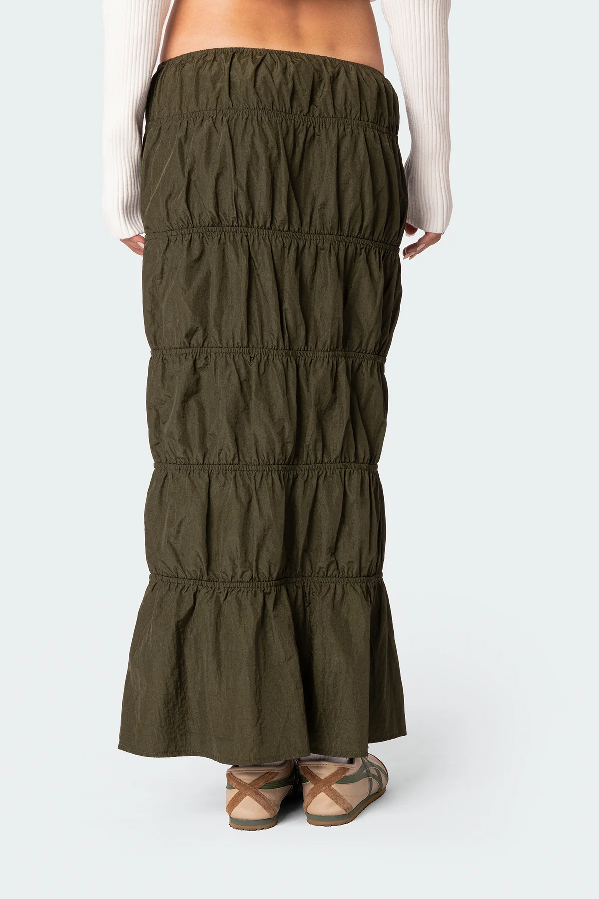 Tiered Scrunch Maxi Skirt - Image 4