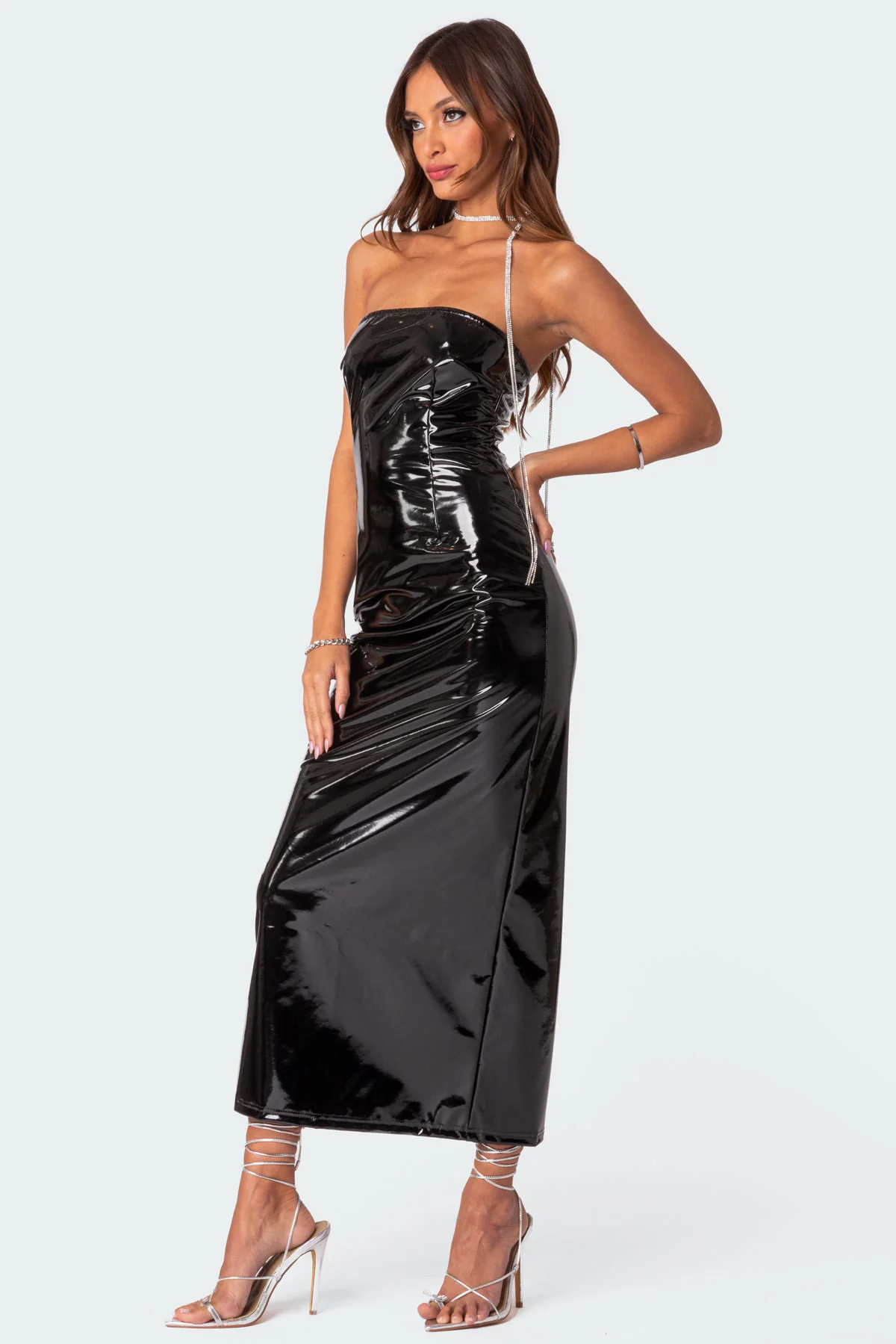 Vegas Vinyl Maxi Dress - Image 4