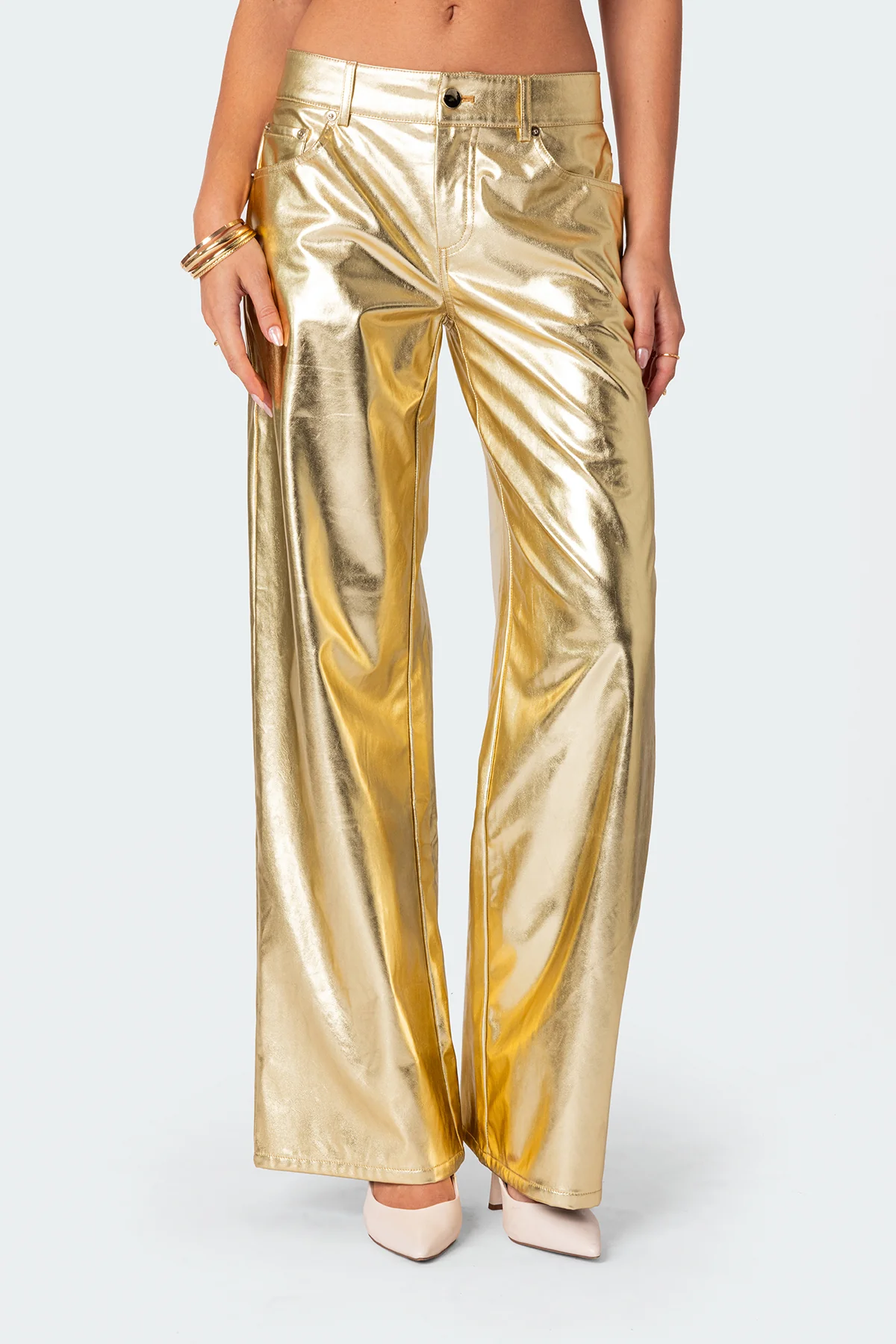 Rochelle Low Rise Metallic Jeans - Image 2
