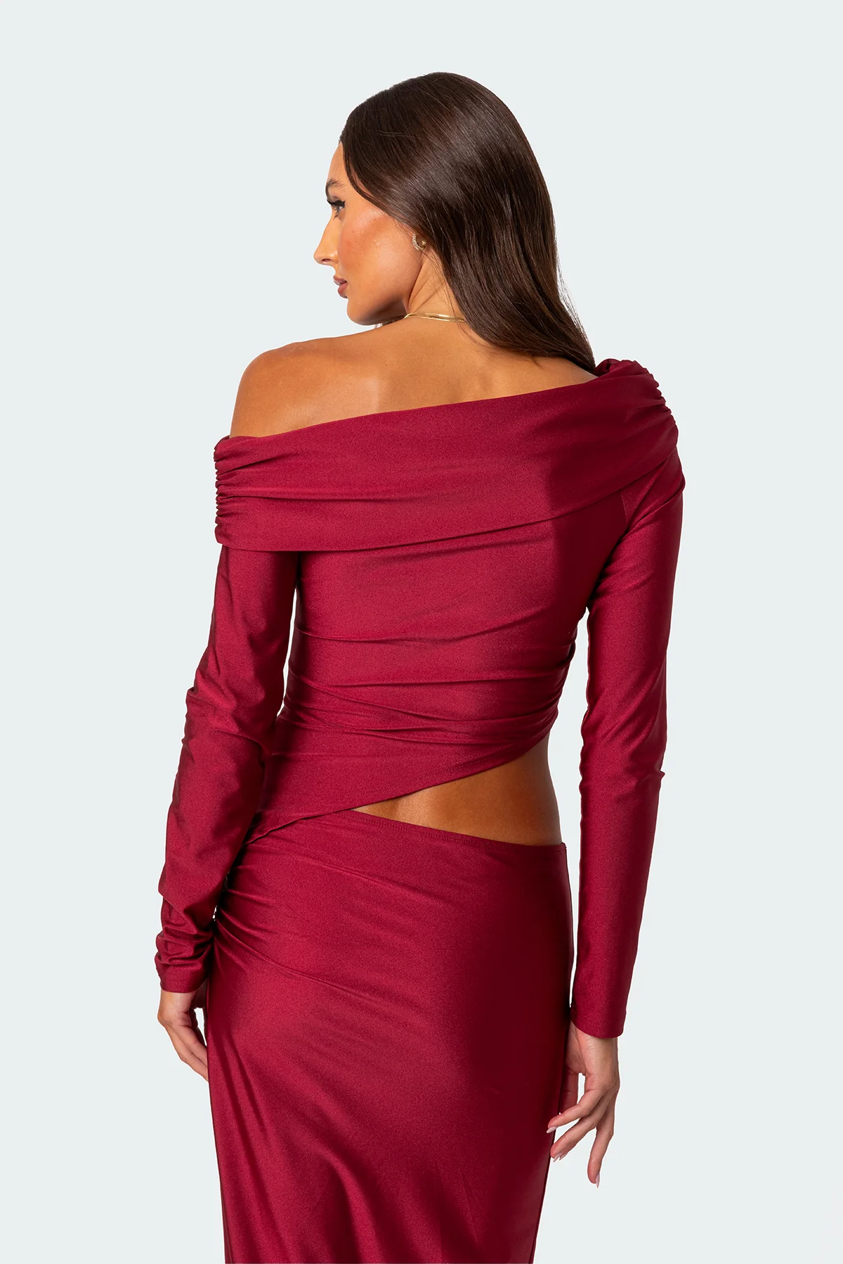 Reema Shiny Fold Over Top - Image 4