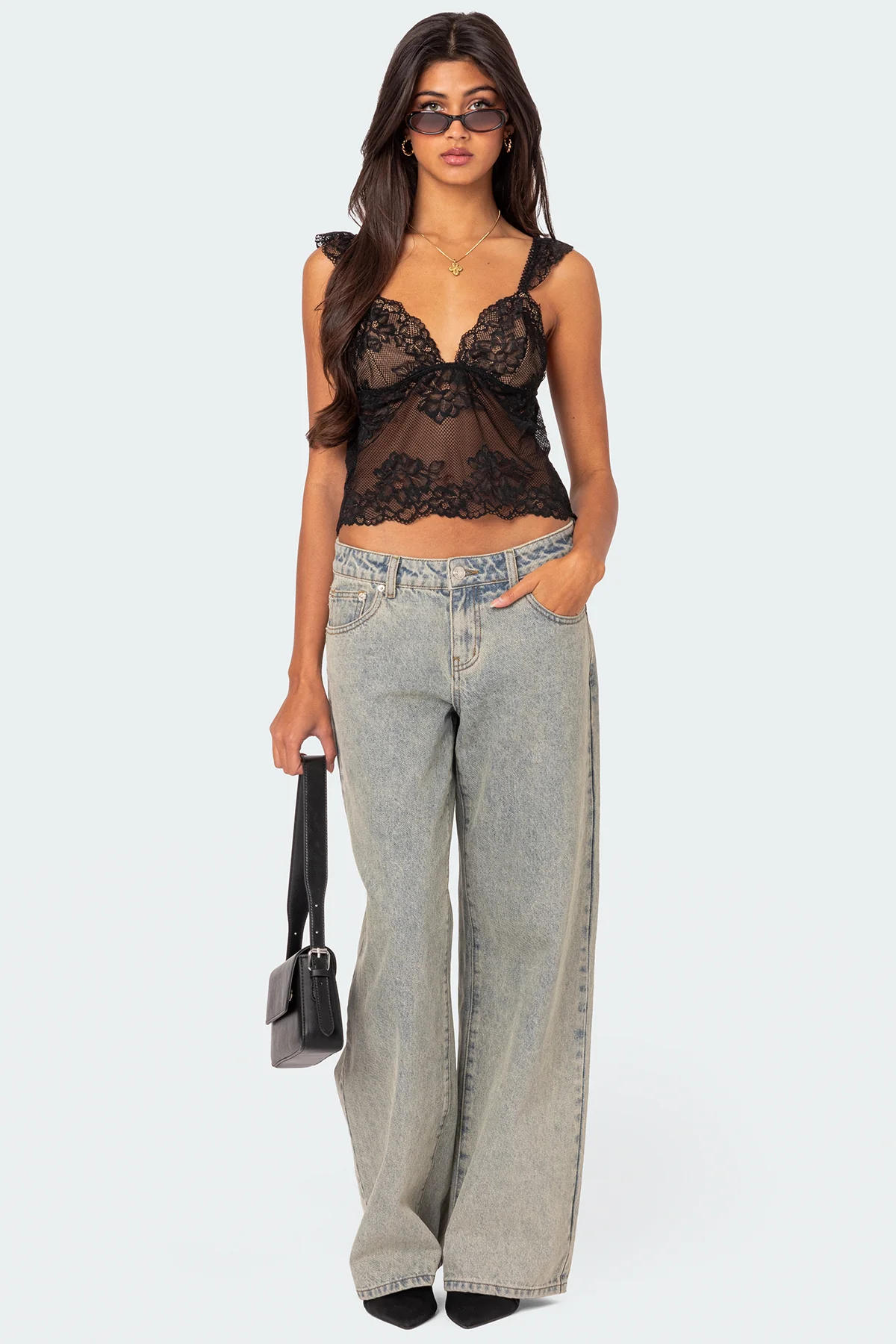 Jasmine Sheer Lace Top - Image 2