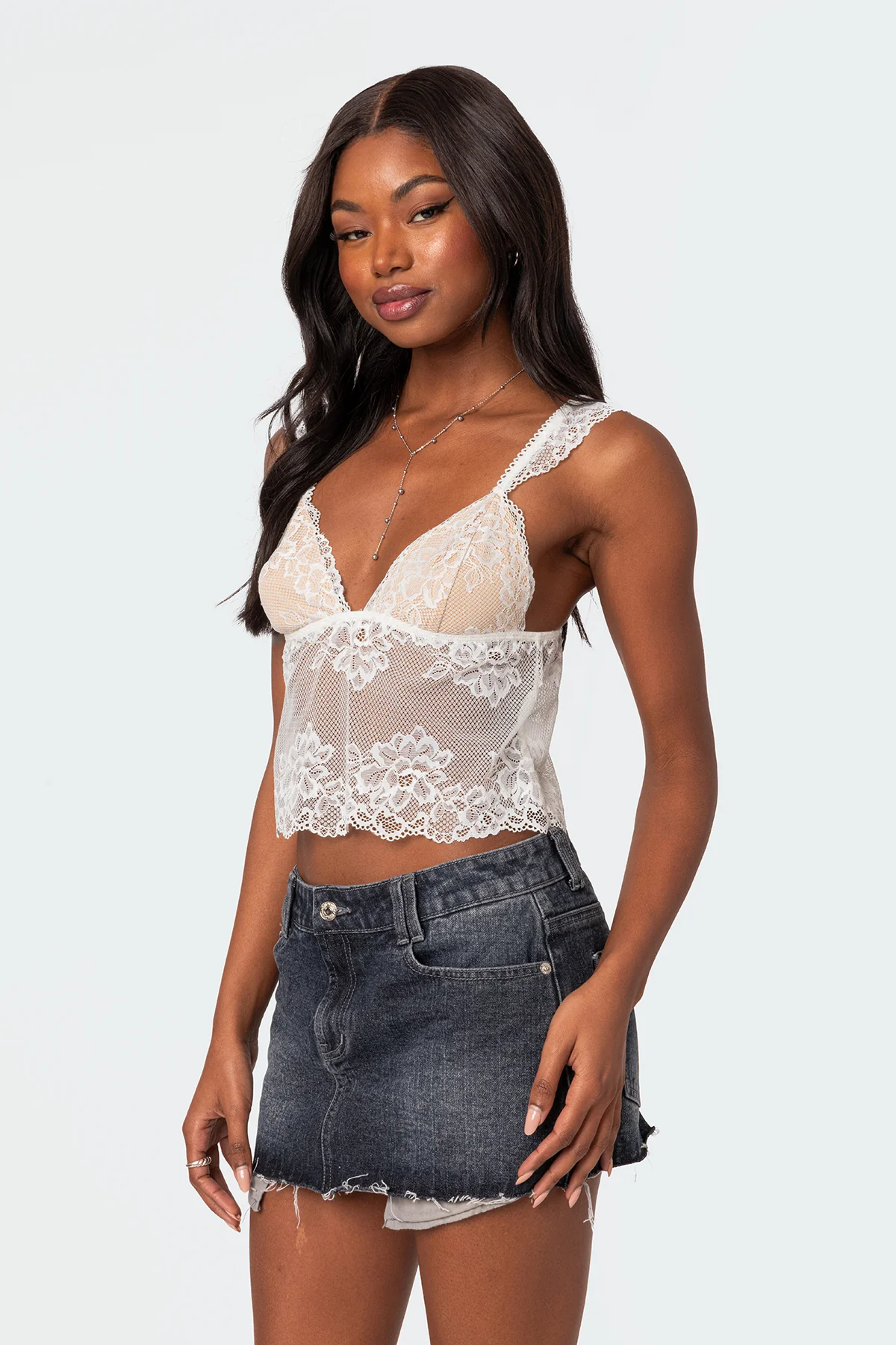 Jasmine Sheer Lace Top - Image 3