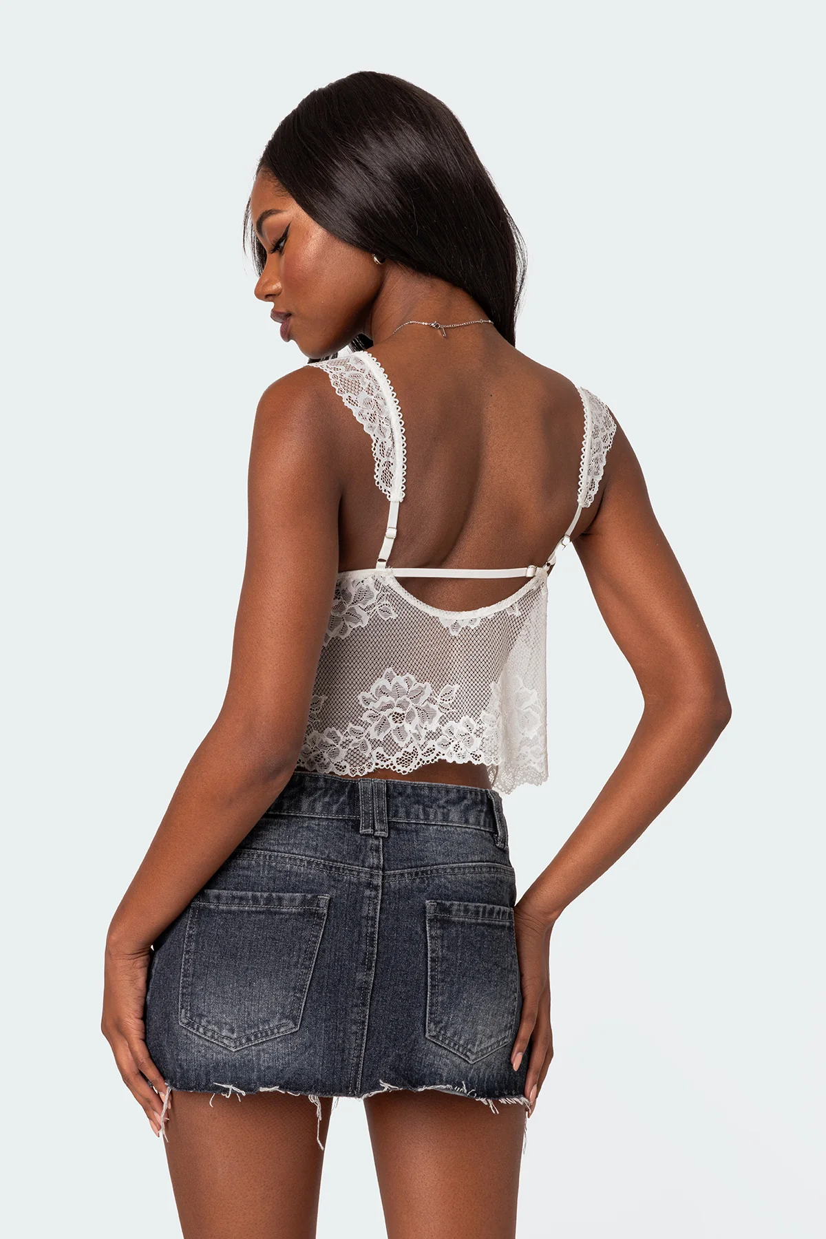 Jasmine Sheer Lace Top - Image 4