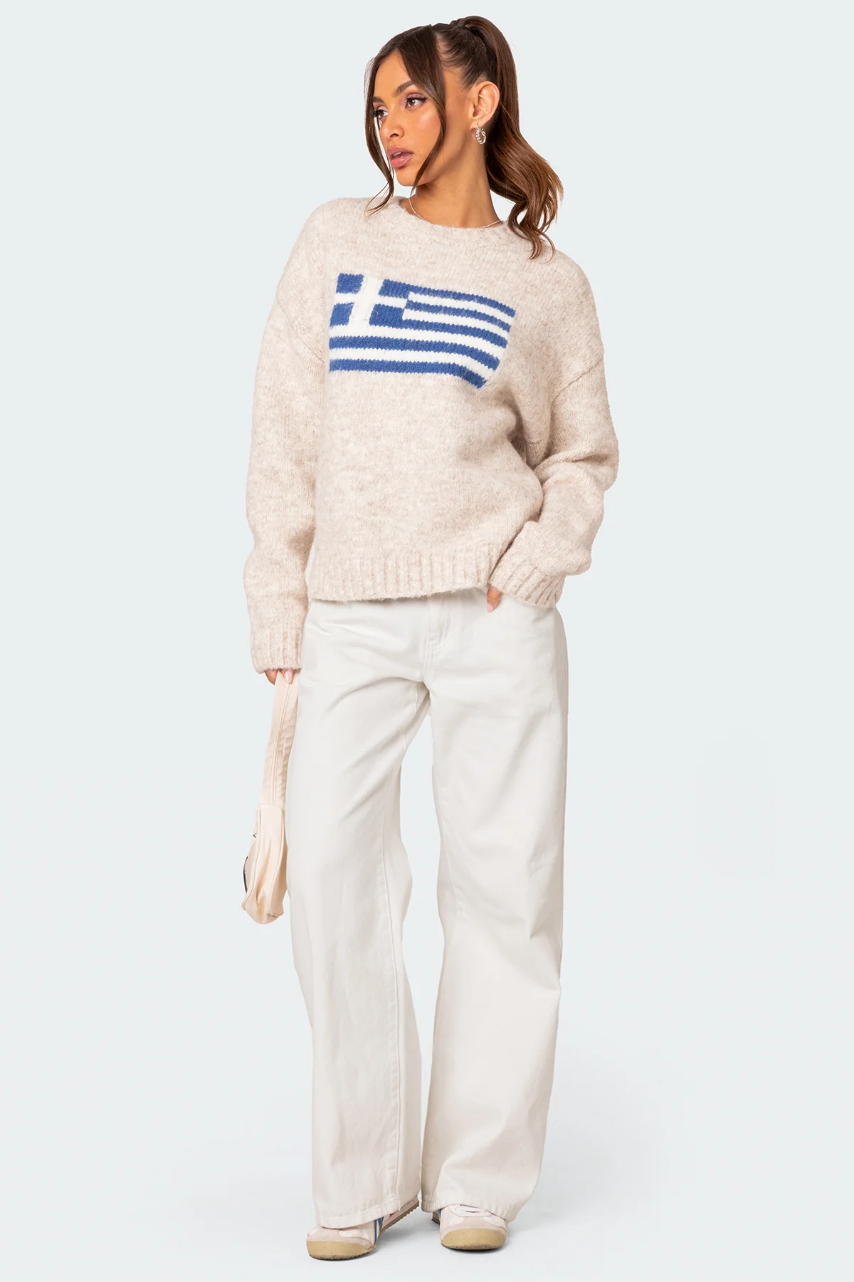 Greece Oversized Chunky Knit Sweater - Image 2