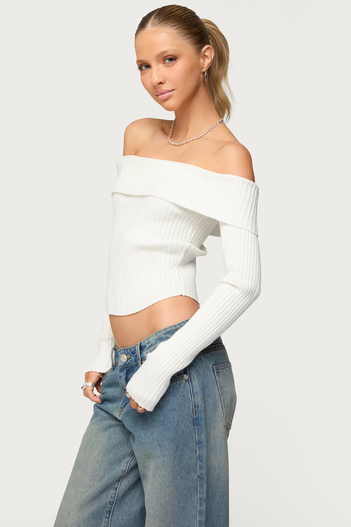 Lauren Knit Foldover Top - Image 3