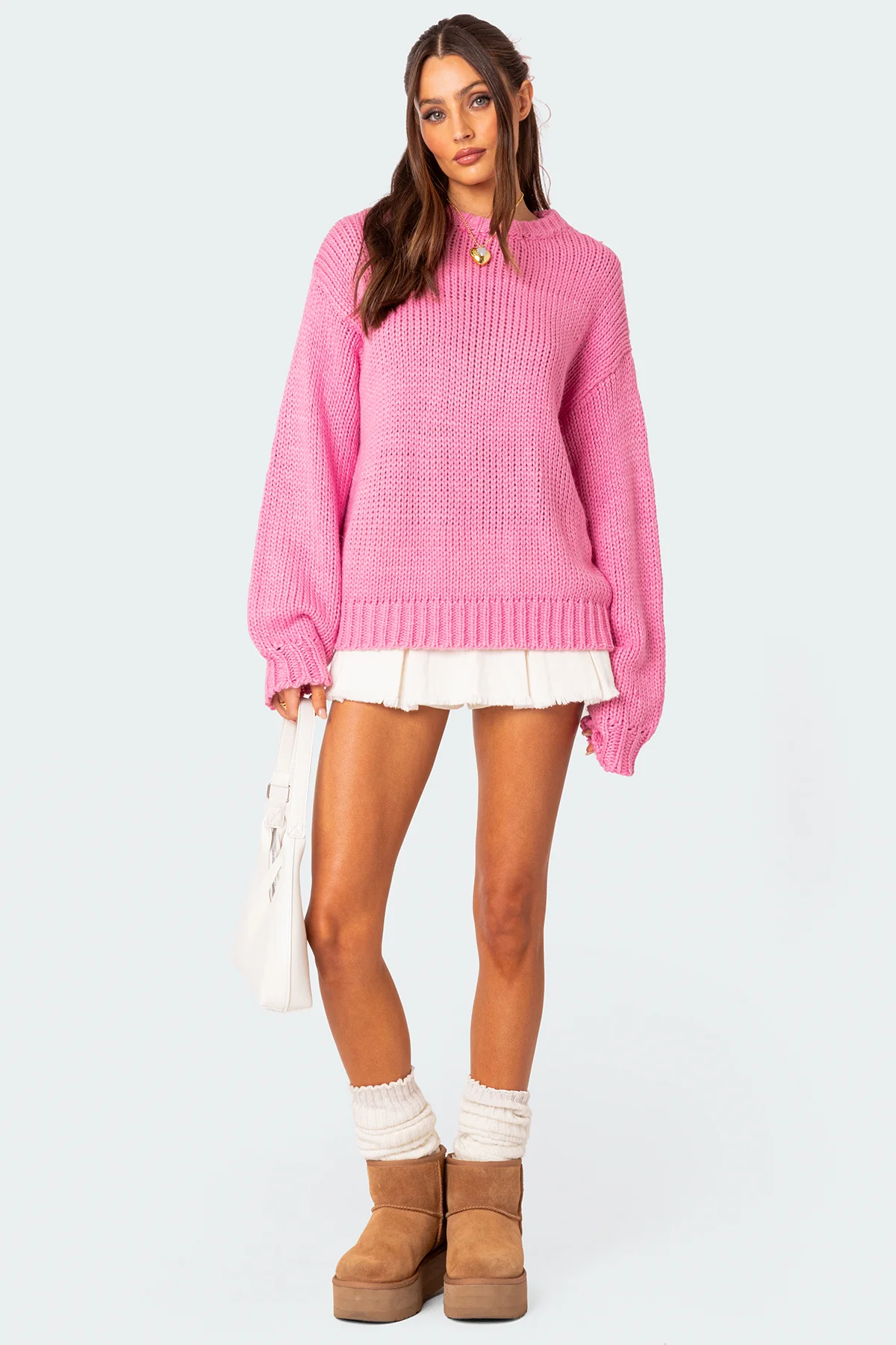 Aiden Oversized Chunky Knit Sweater - Image 2