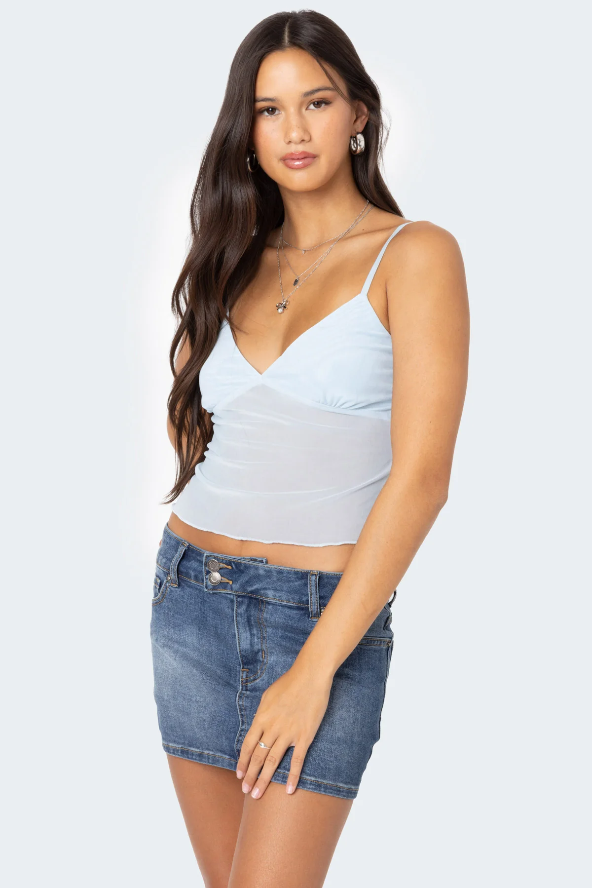 Serafina Sheer Mesh Tank Top - Image 3