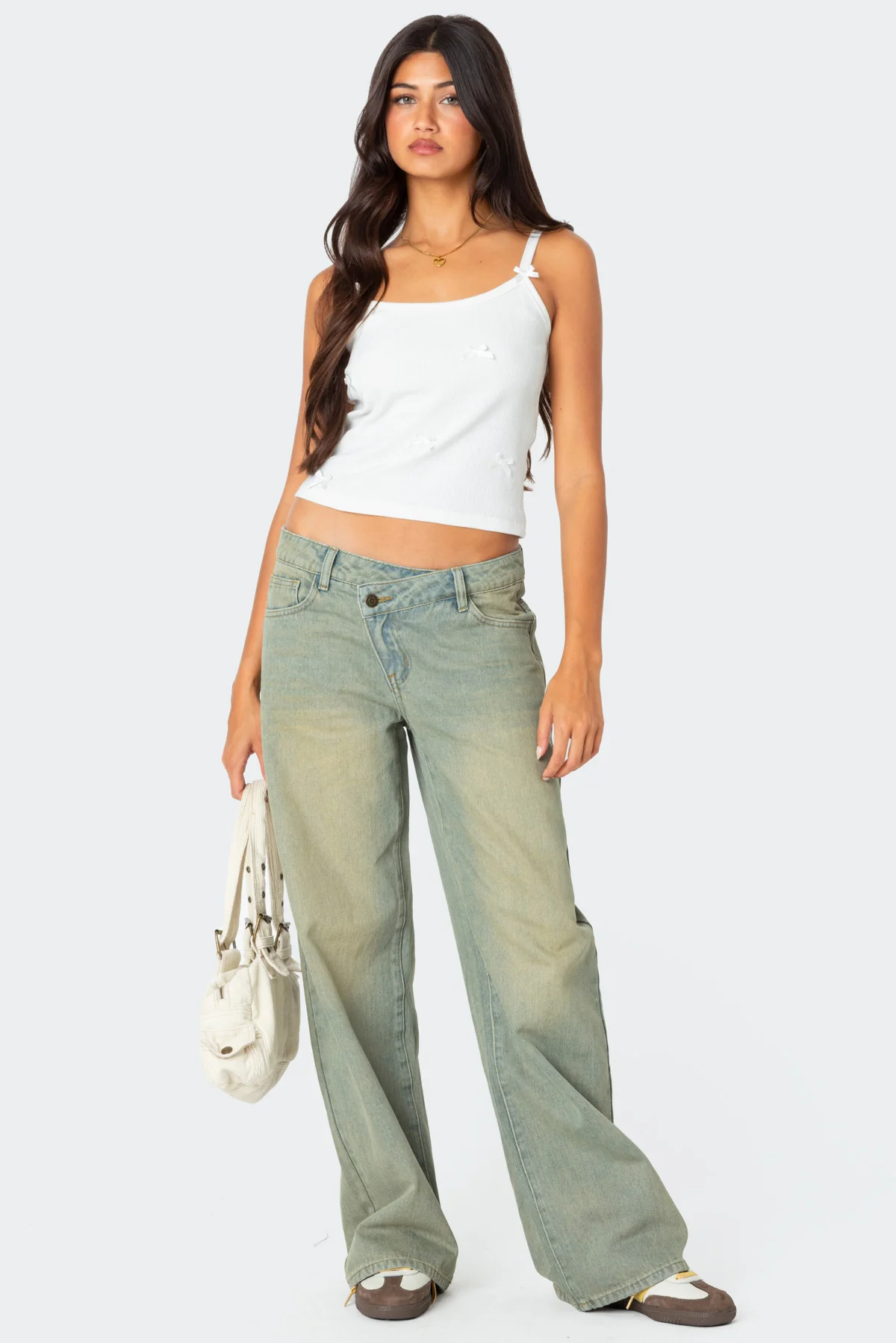 Emilia Ribbed Bow Tank Top - Image 2