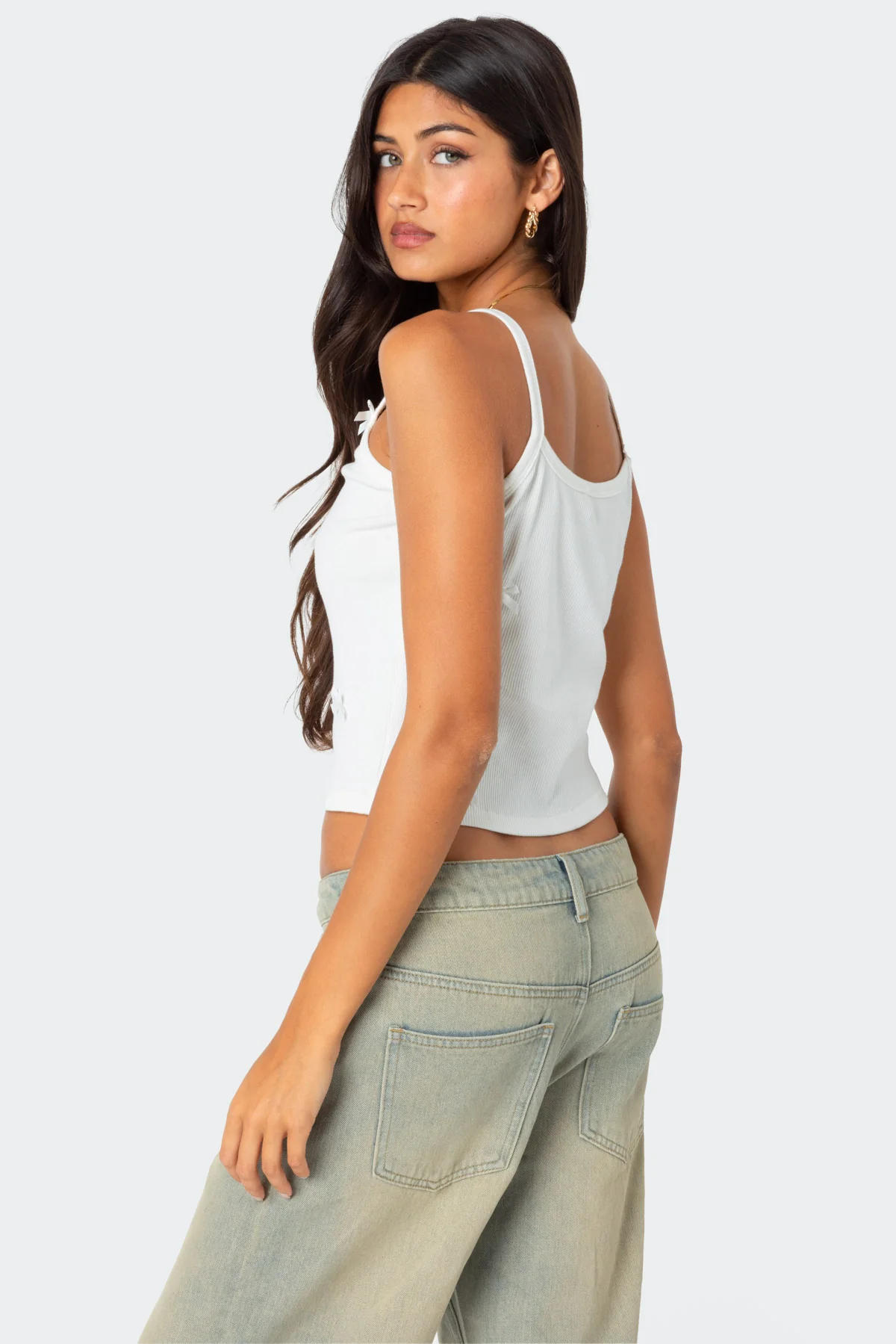 Emilia Ribbed Bow Tank Top - Image 4