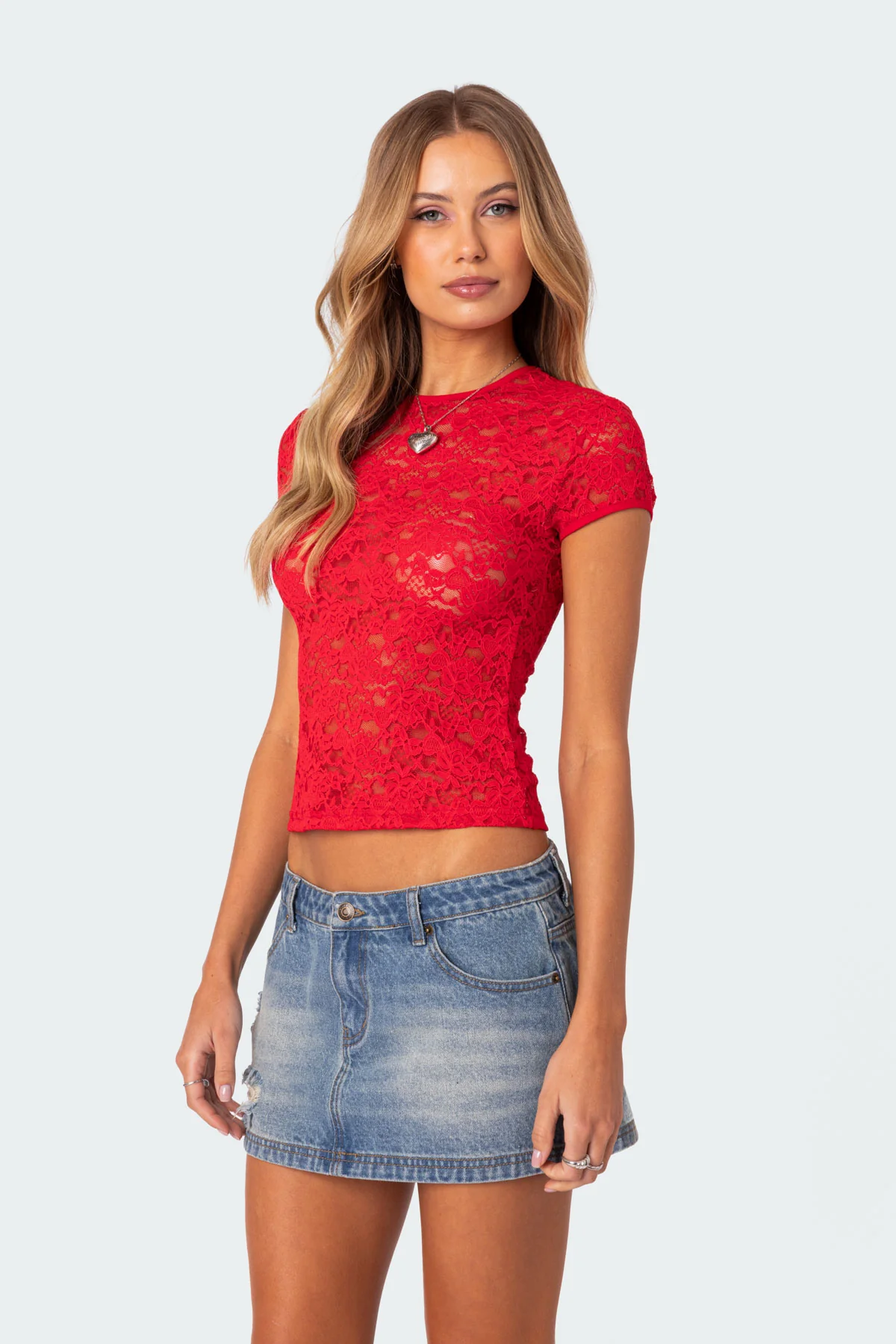Kaori Sheer Lace Top - Image 3