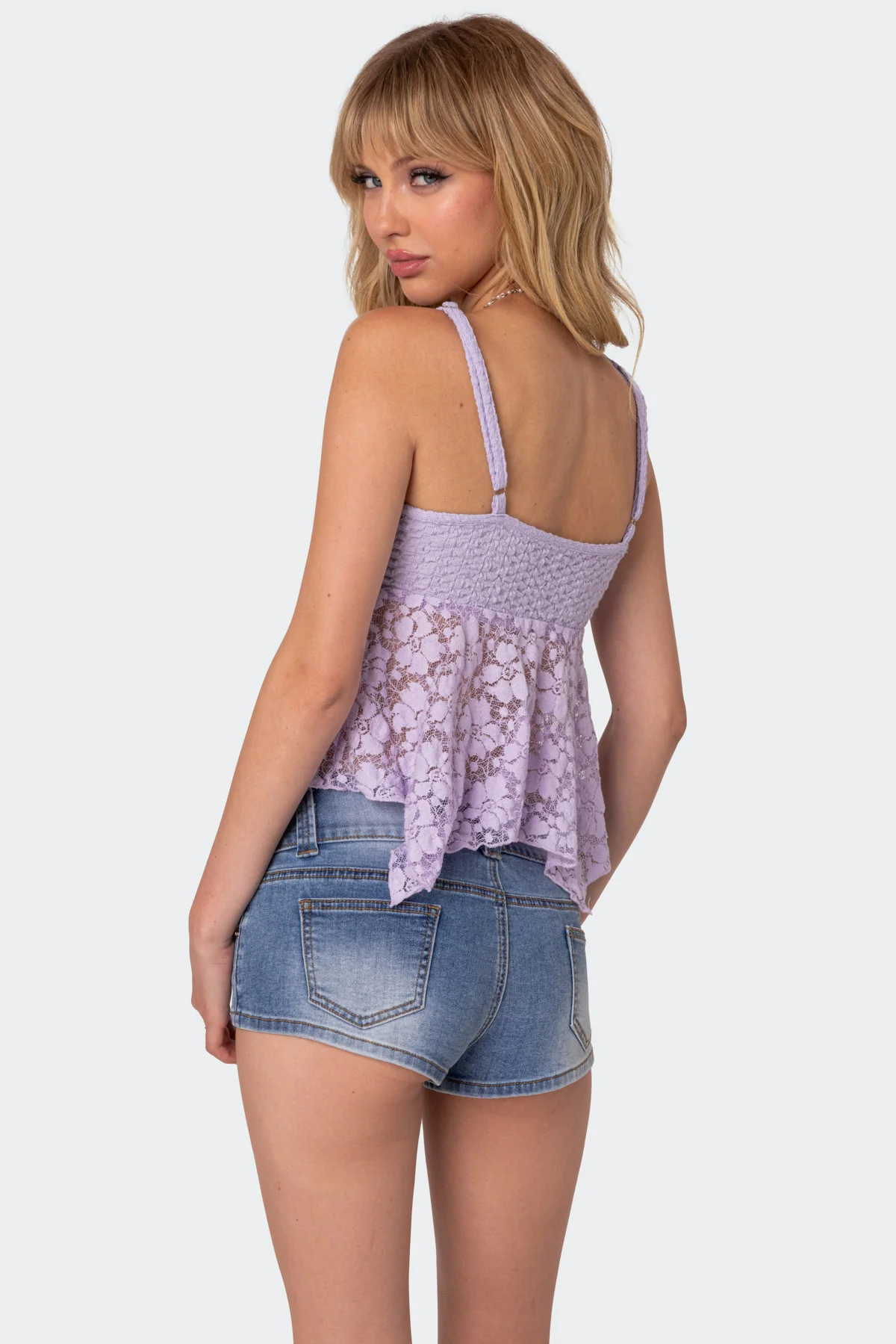 Orchid Sheer Lace Top - Image 5