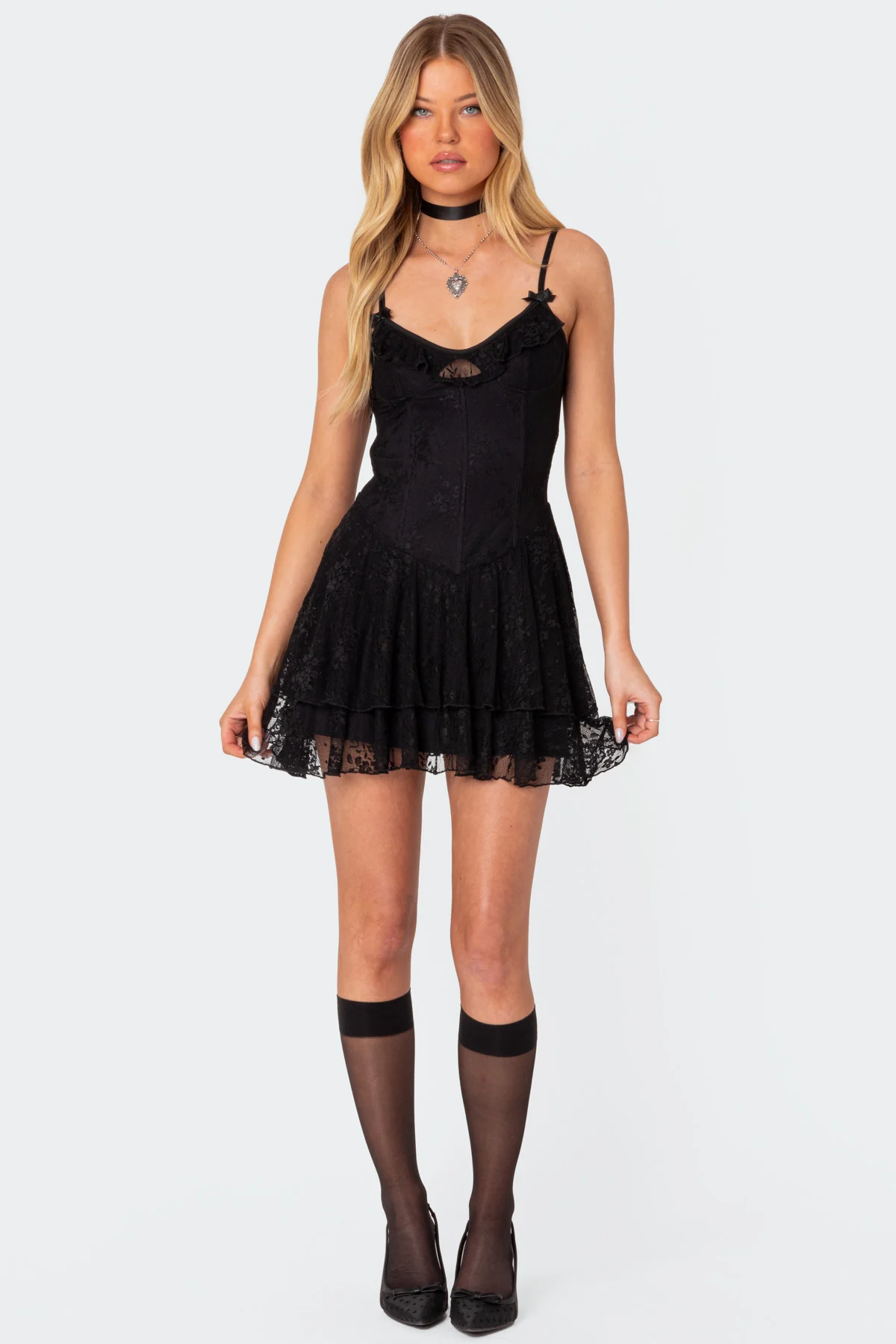 Lyla Lace Corset Mini Dress - Image 5