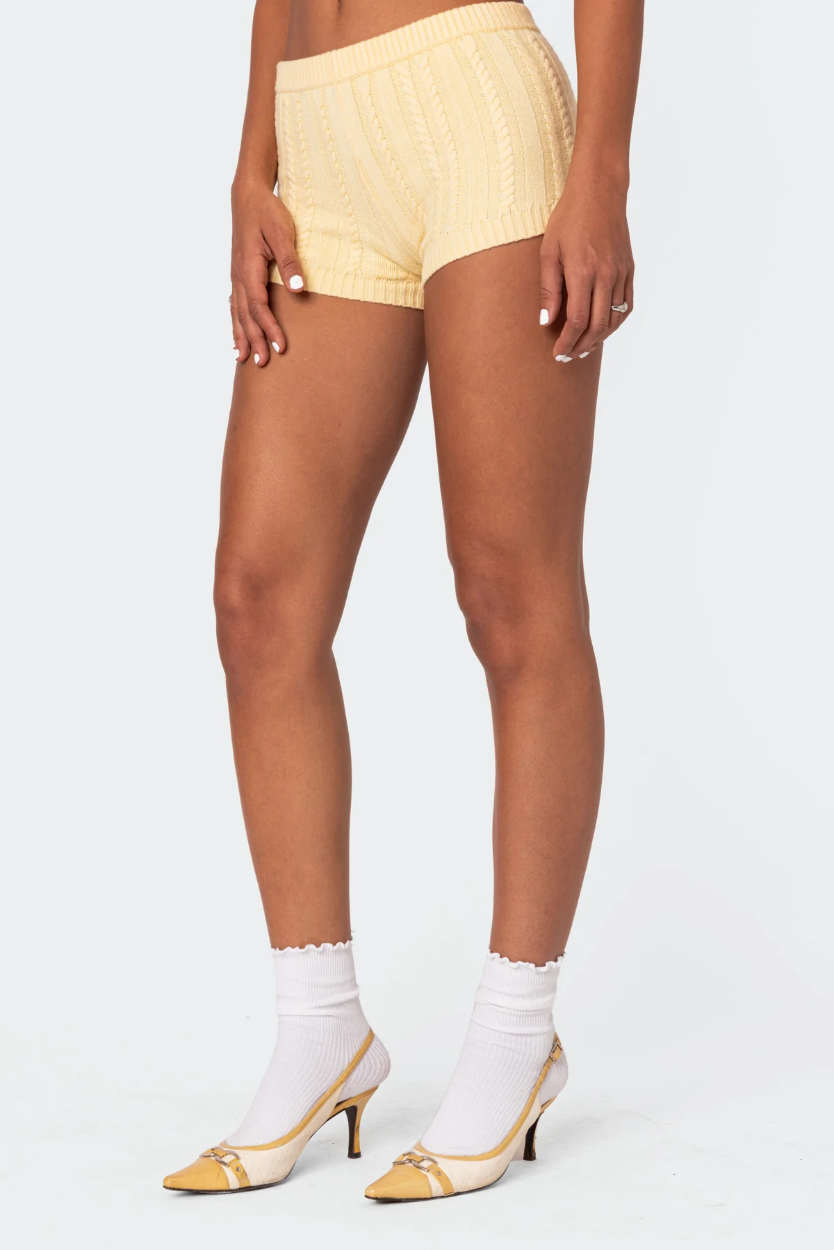 Raegan Cable Knit Shorts - Image 4