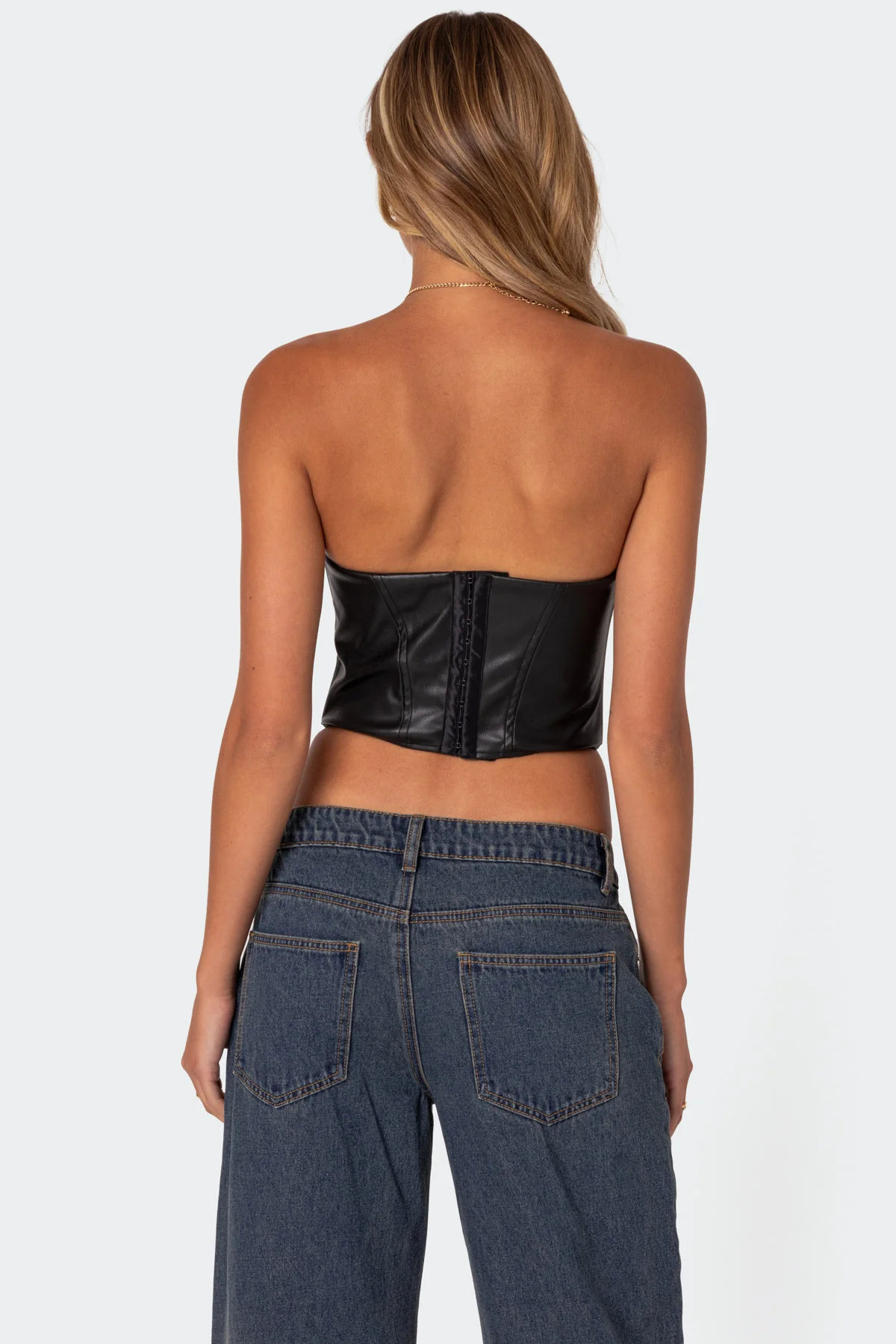 Aberdeen Faux Leather Cupped Corset - Image 5