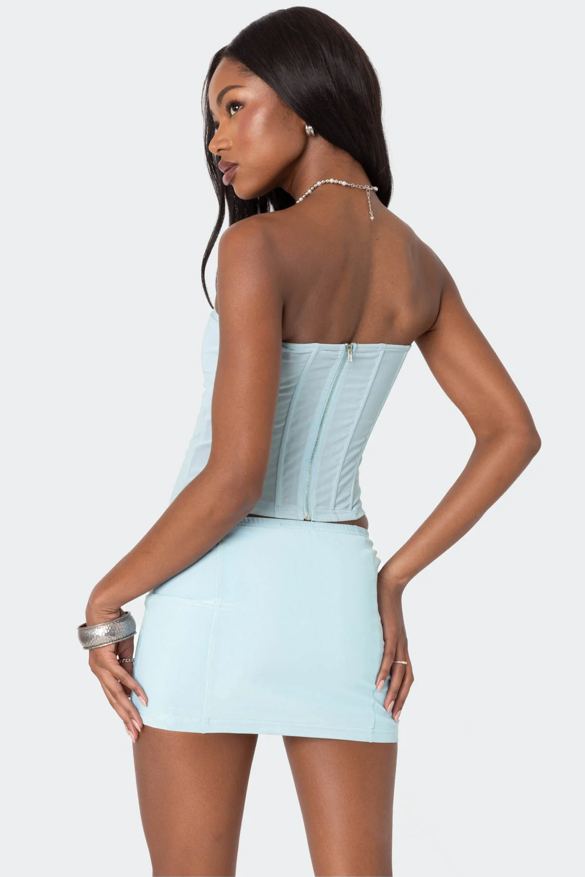 Vega Sheer Mesh Corset - Image 4