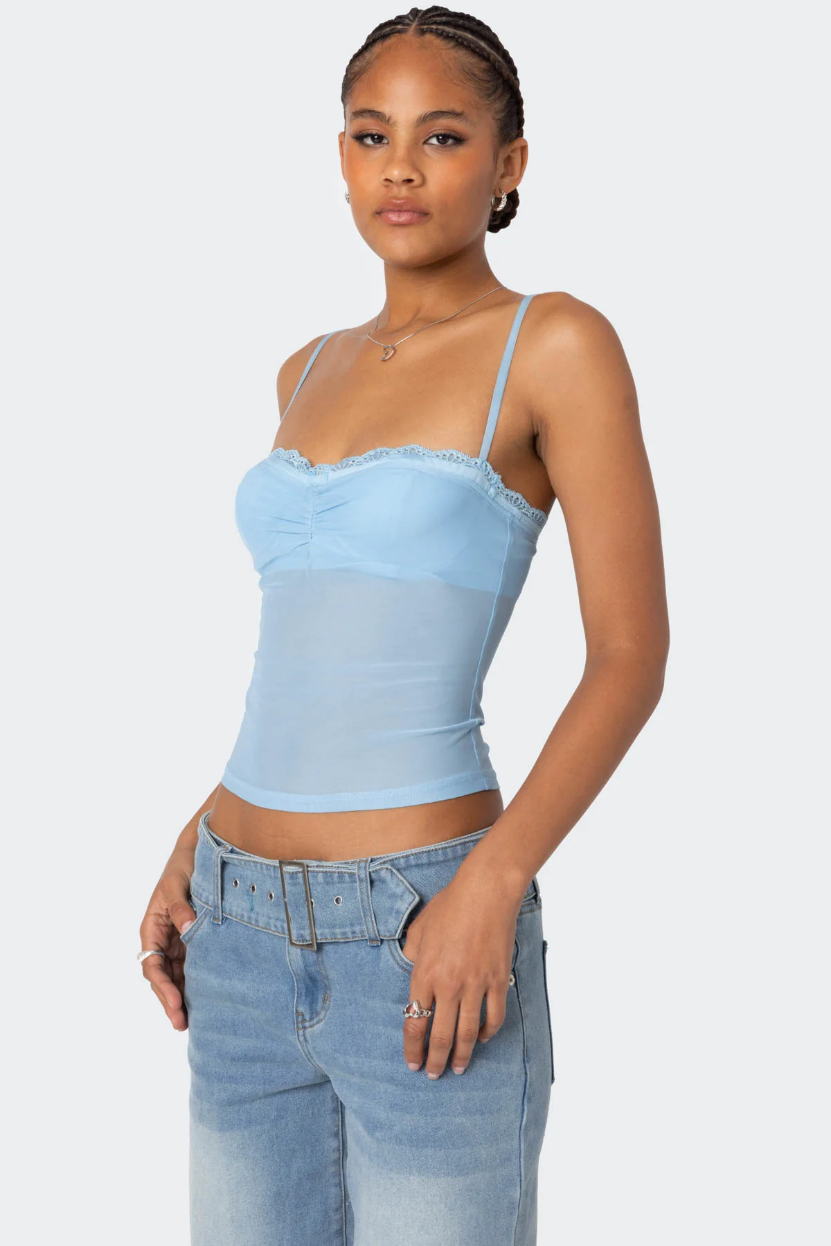 Elina Sheer Mesh Bra Top - Image 3