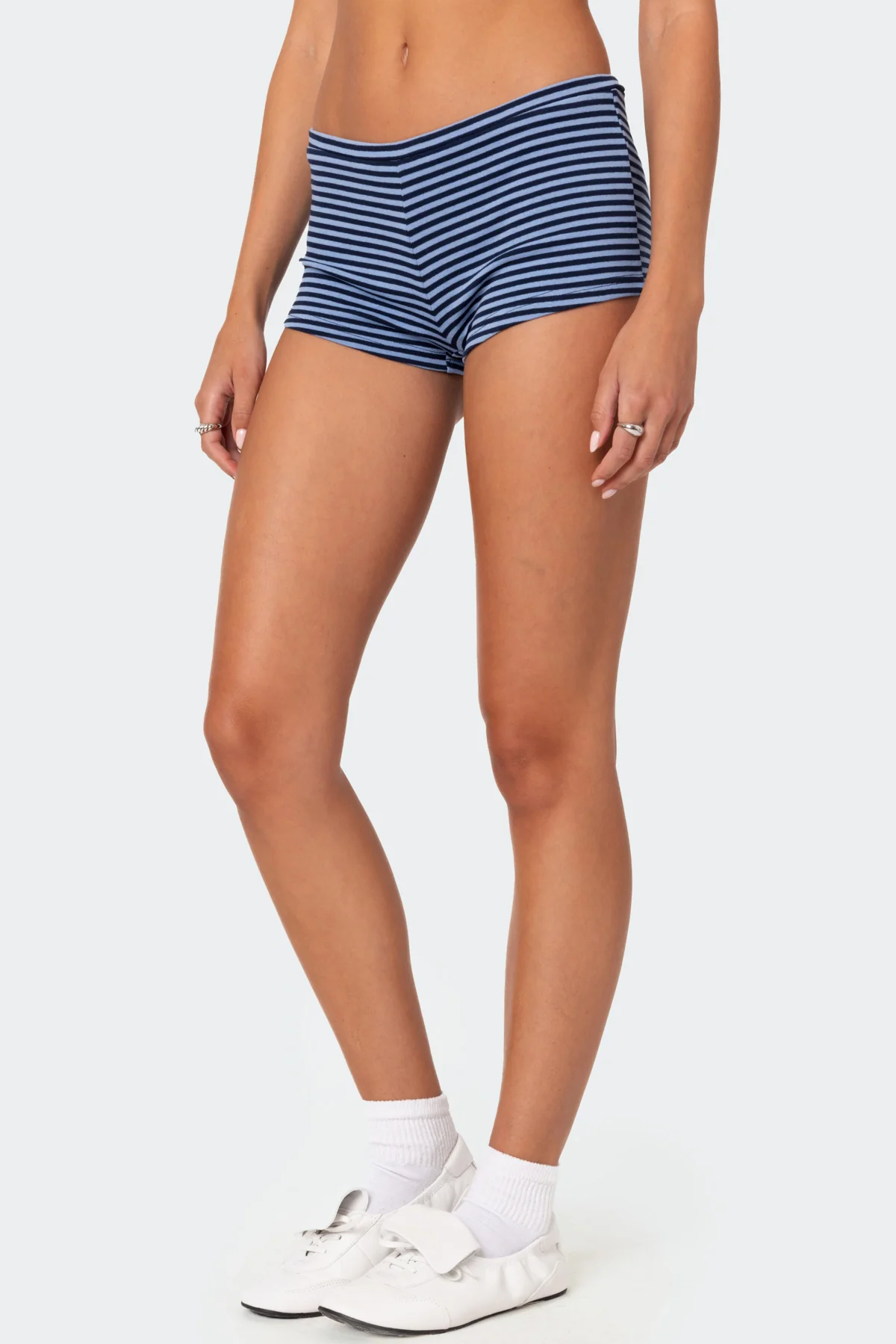 Levia Striped Micro Shorts - Image 5