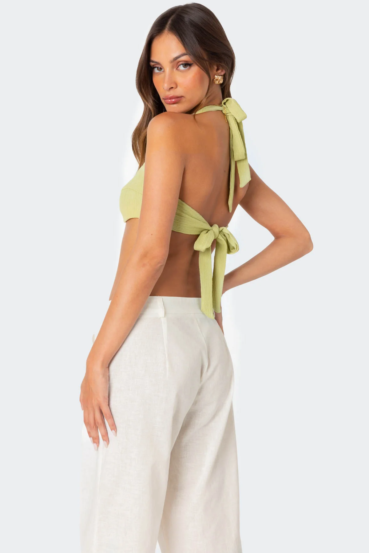 Twisty Textured Bra Top - Image 4
