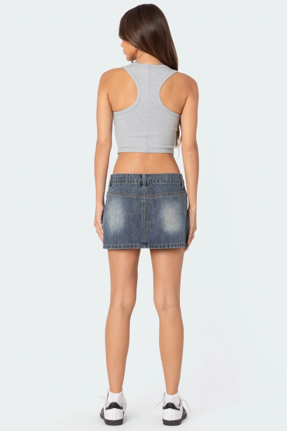 Dipped Racer Back Tank Top - Image 5