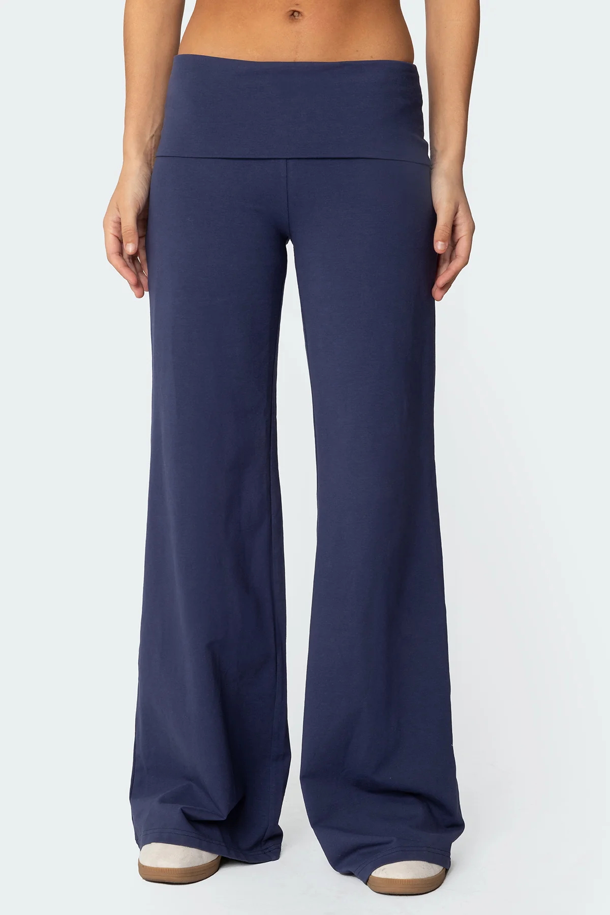 Wide Leg Foldover Pants - Image 2