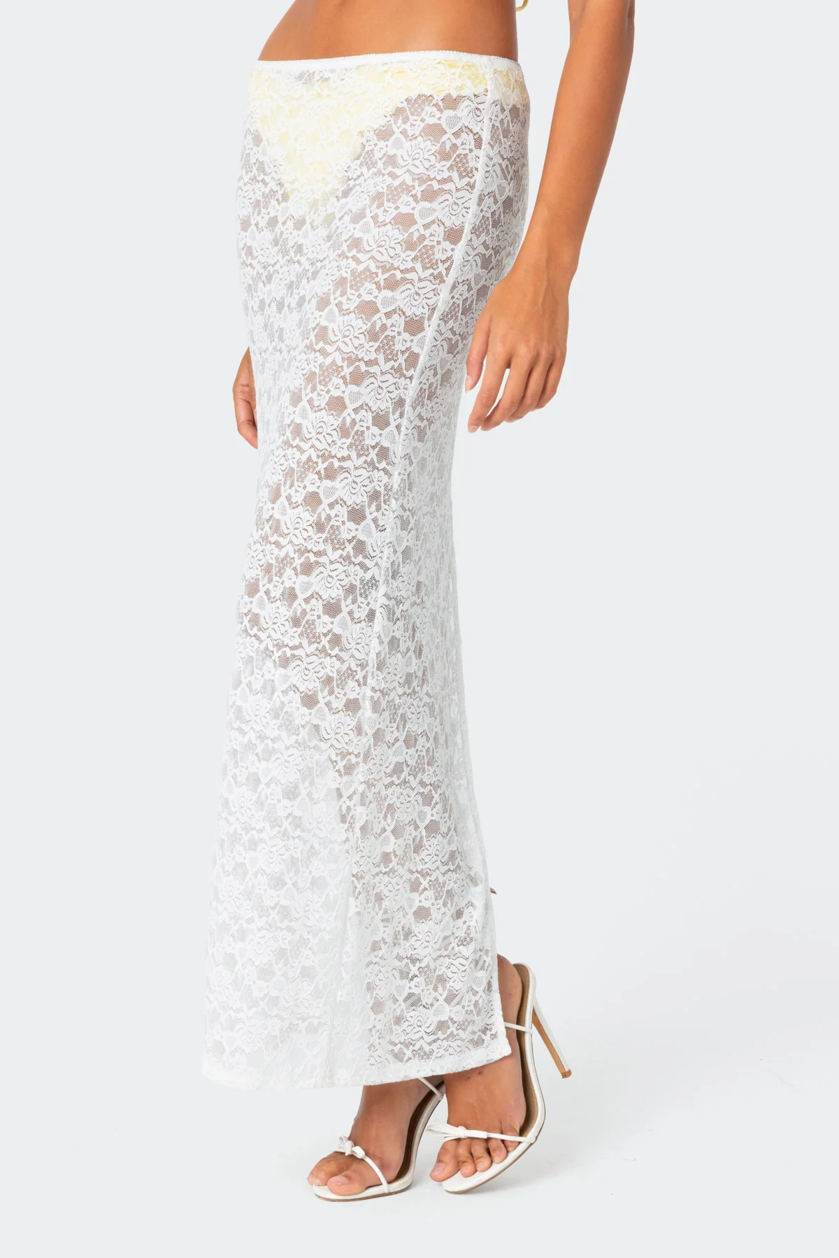 Oceana Sheer Lace Maxi Skirt - Image 4